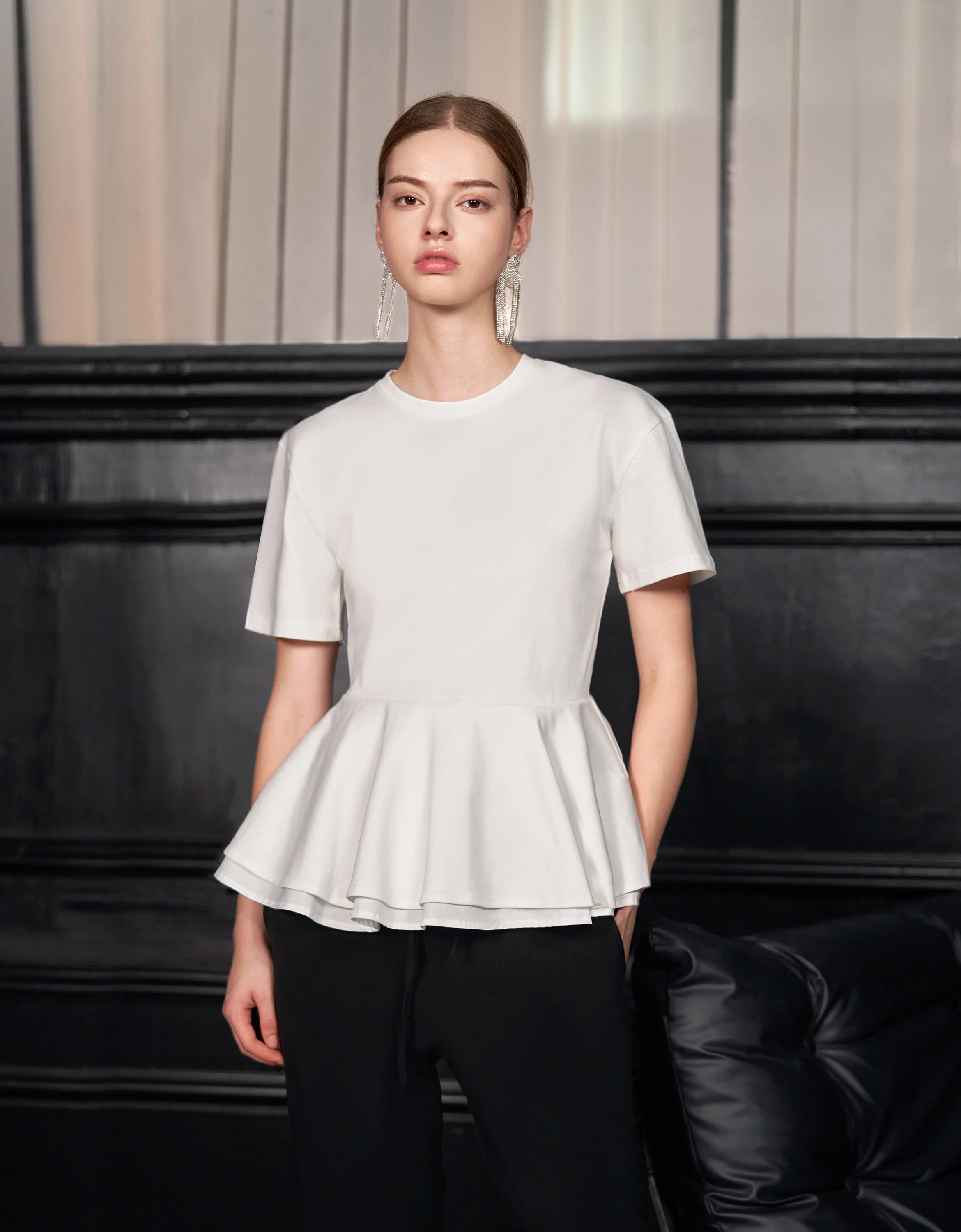 Layered Ruffle Hem T-Shirt