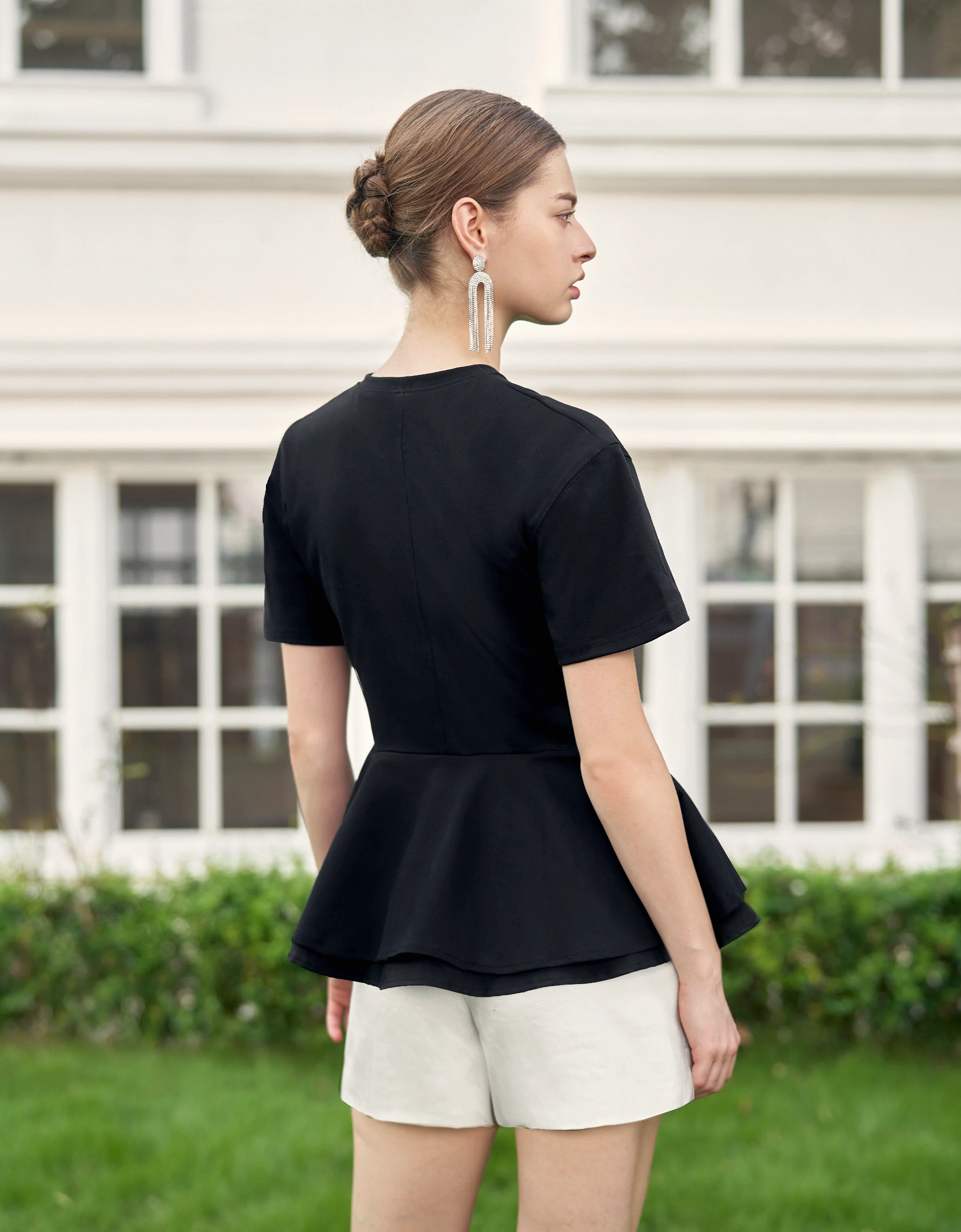 Layered Ruffle Hem T-Shirt - Image 10
