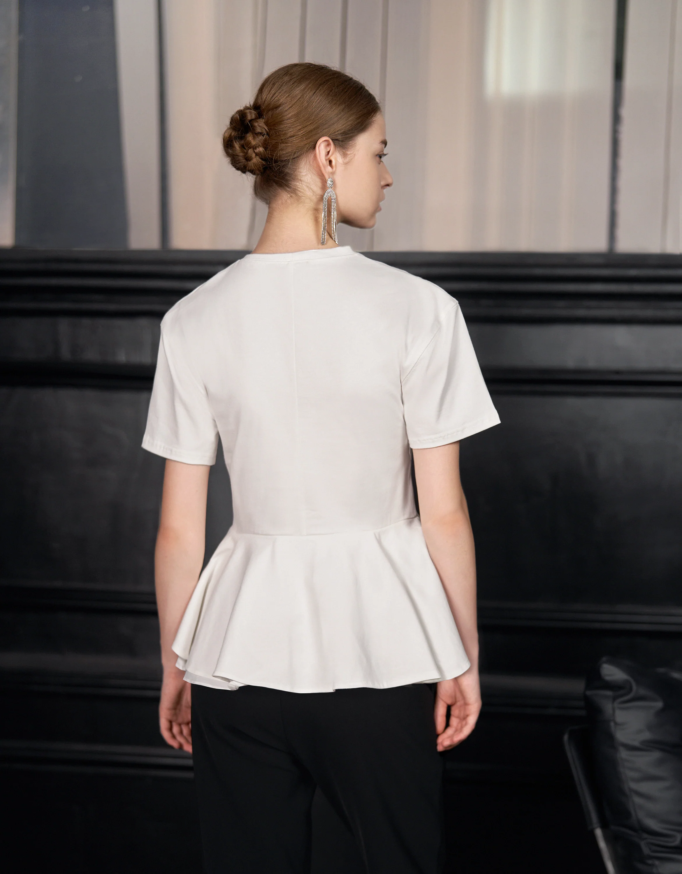 Layered Ruffle Hem T-Shirt - Image 3