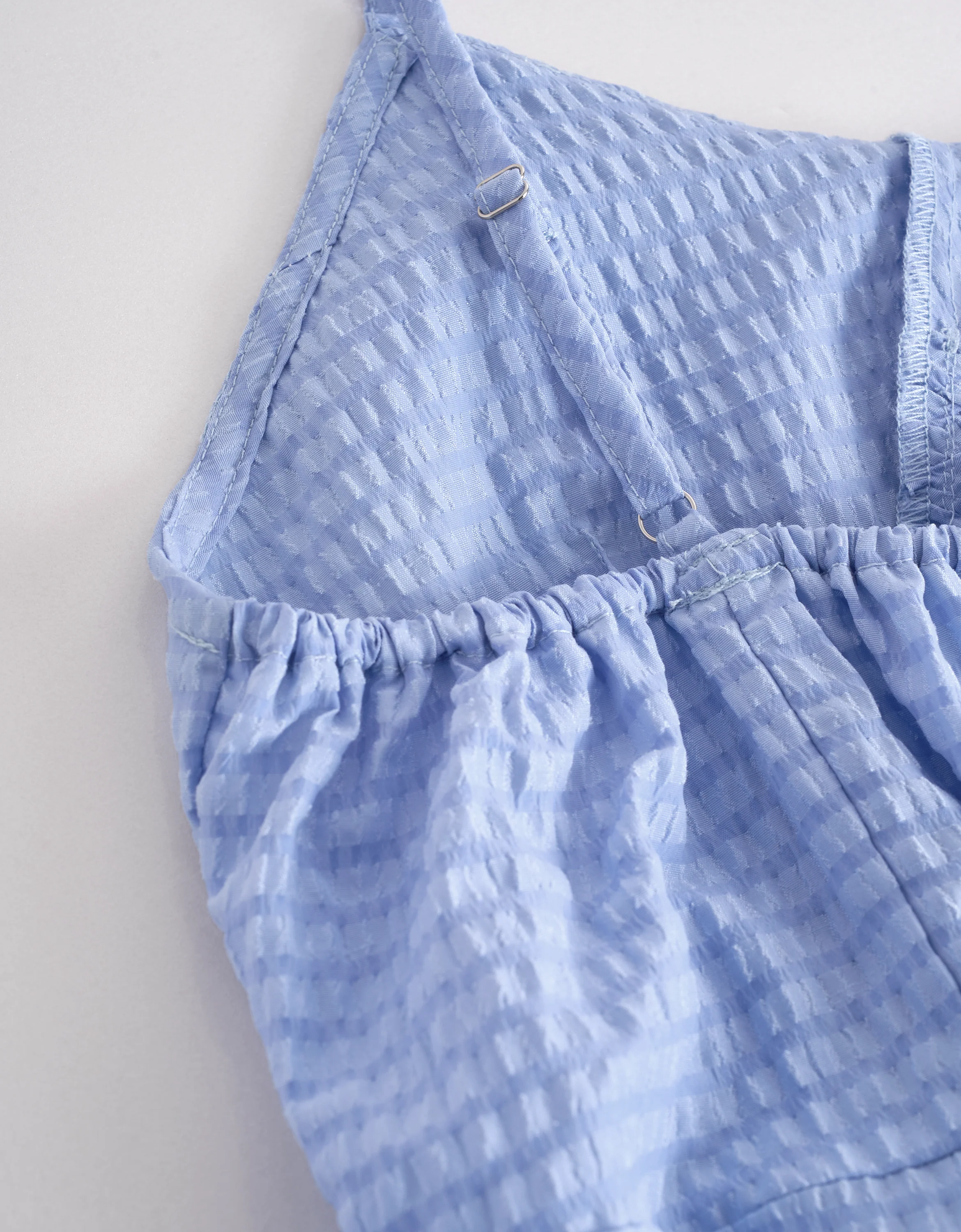 Layered Ruffled Hem Plaid Dress - Image 6
