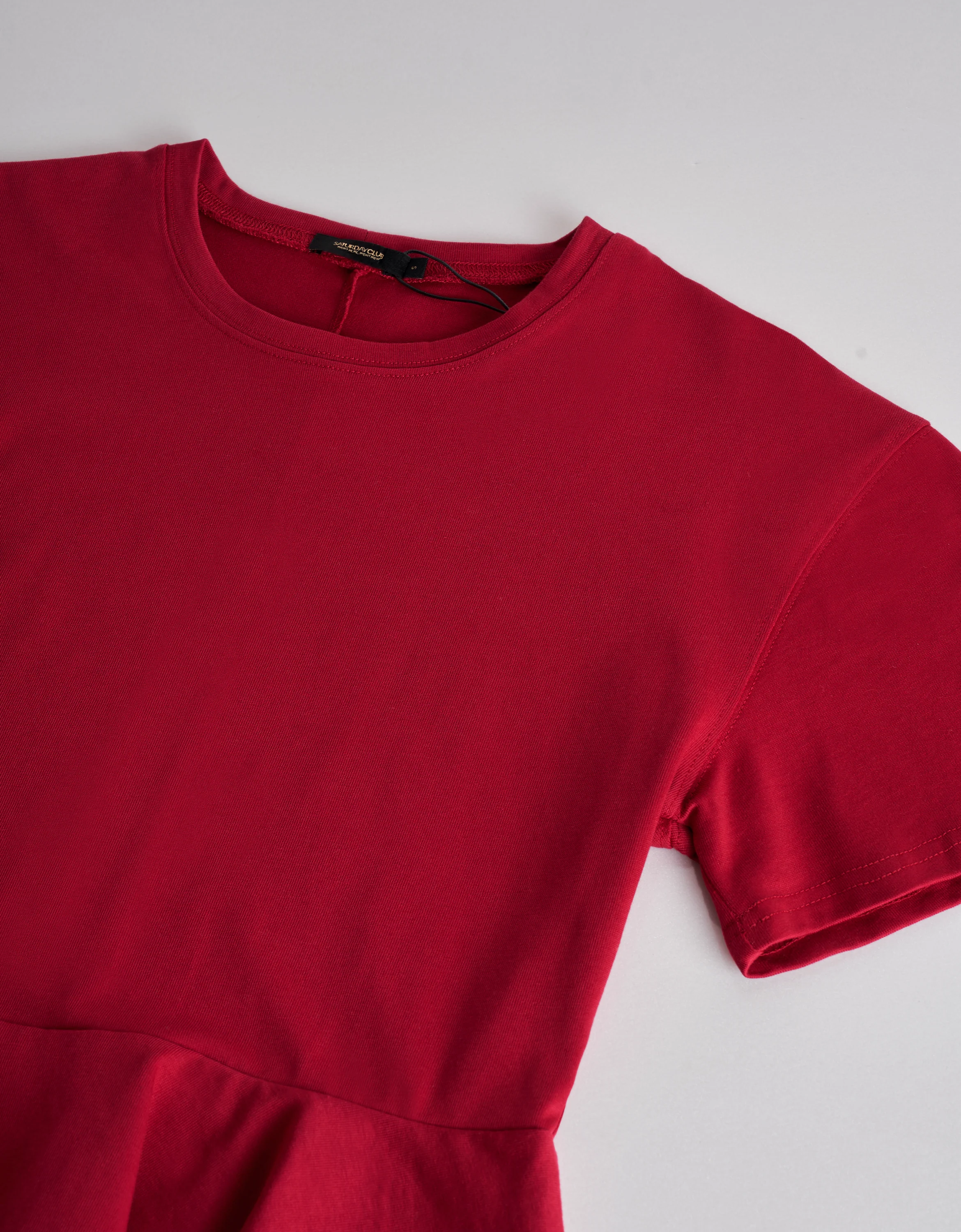 Layered Ruffled Hem Short Sleeve Top - Image 5