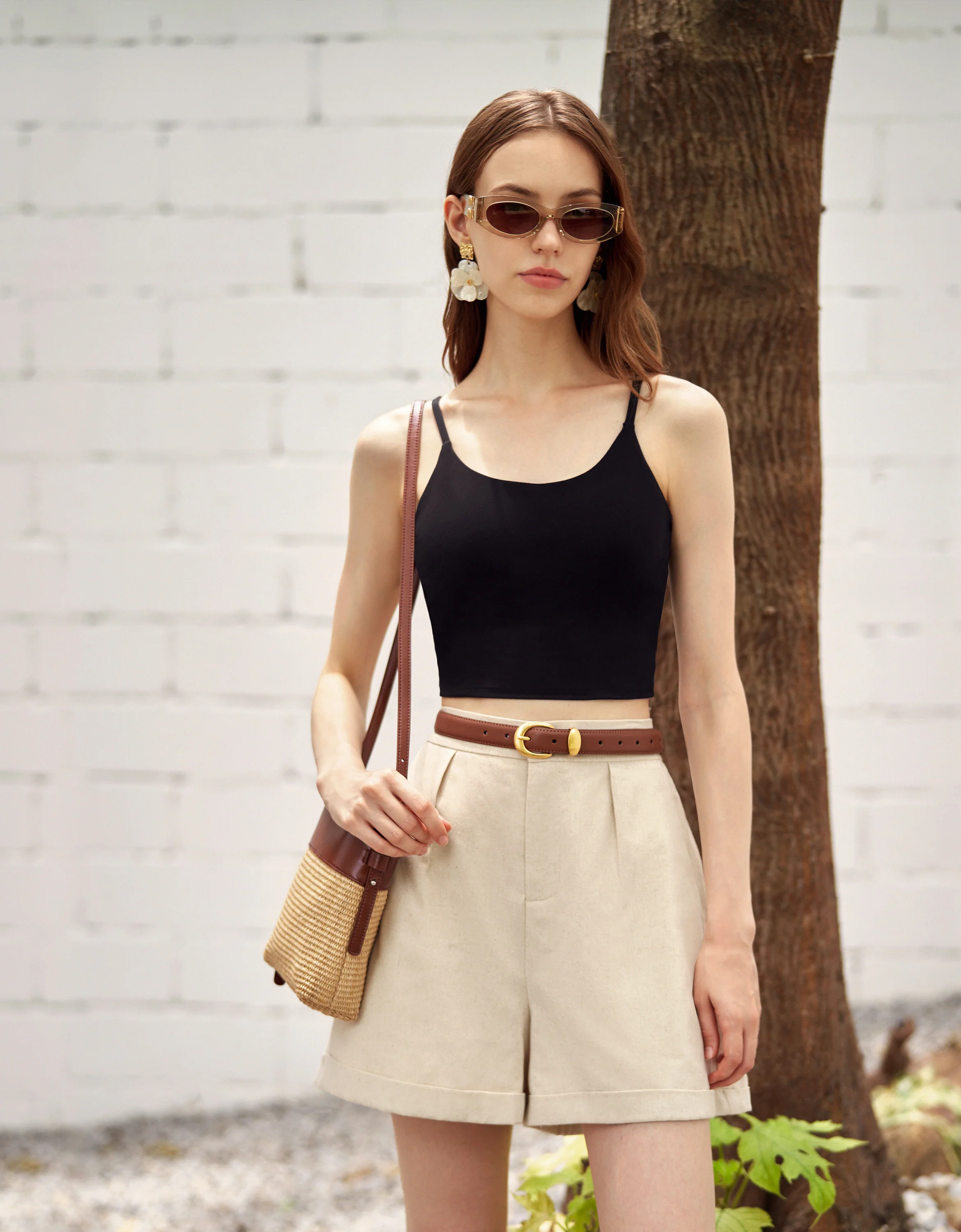 Linen-blend Casual Shorts - Image 4