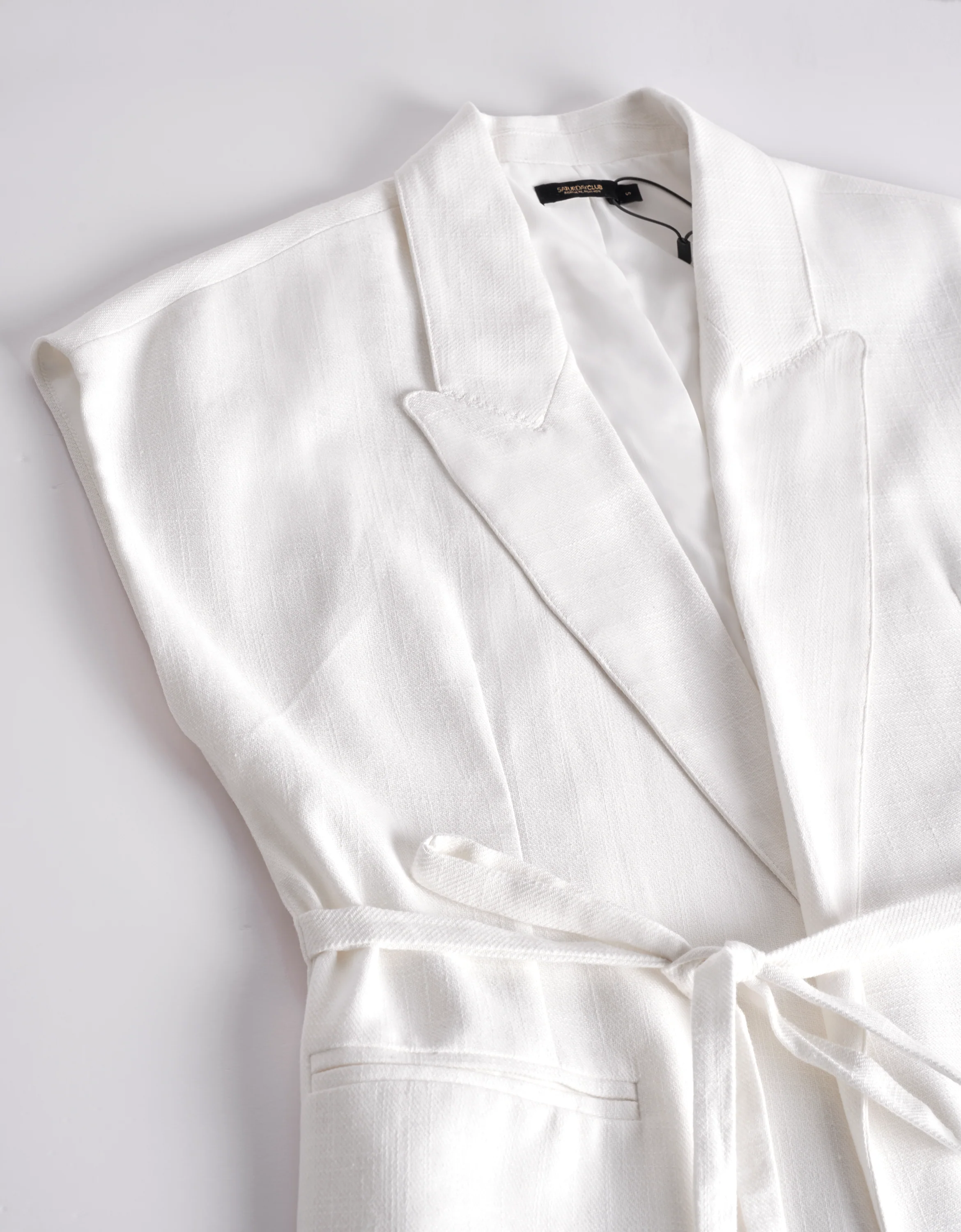 Linen-blend Double-breasted Vest - Image 14