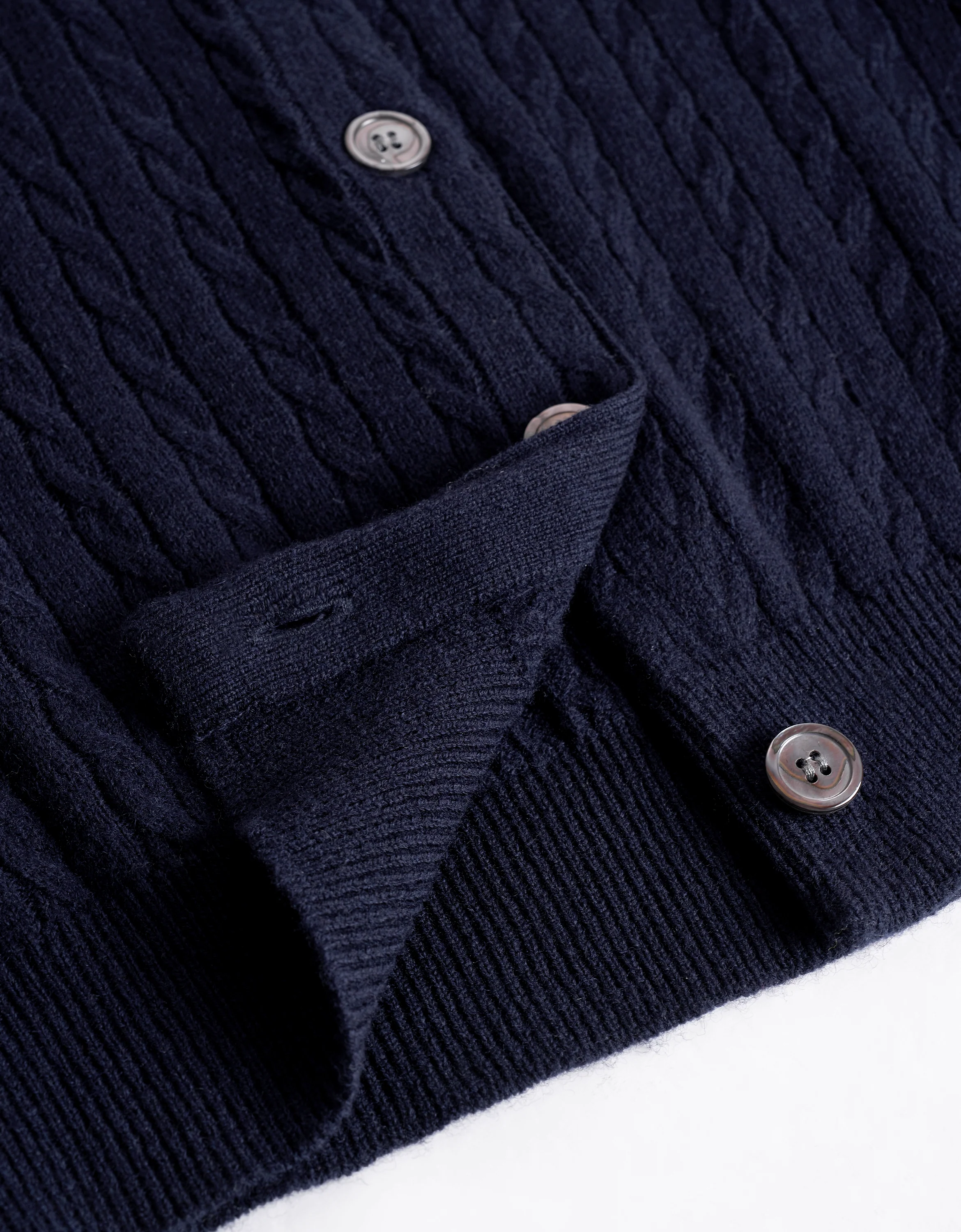 Long Sleeve Cable Knit Cardigan - Image 8