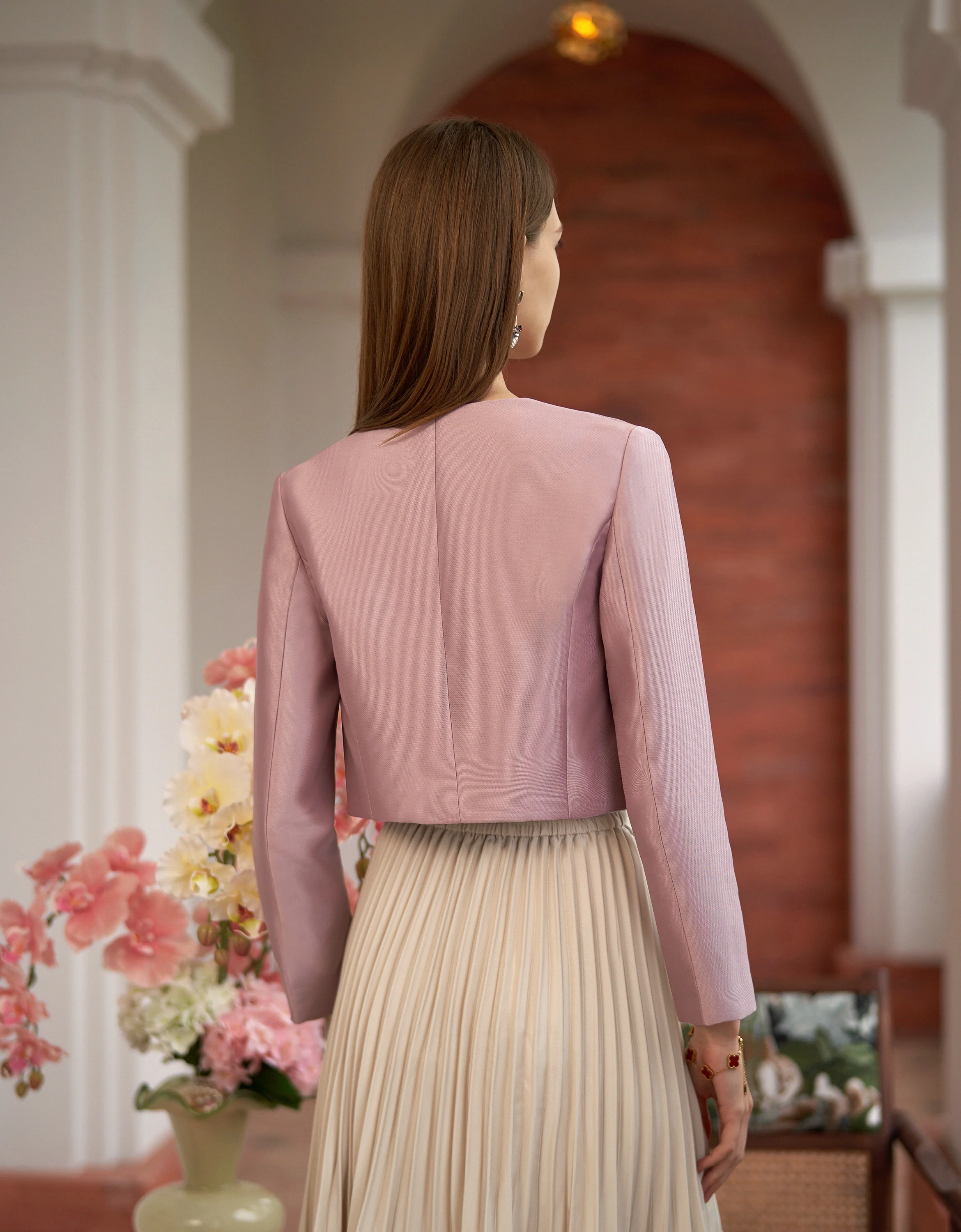 Long Sleeve Cropped Jacket - Image 4