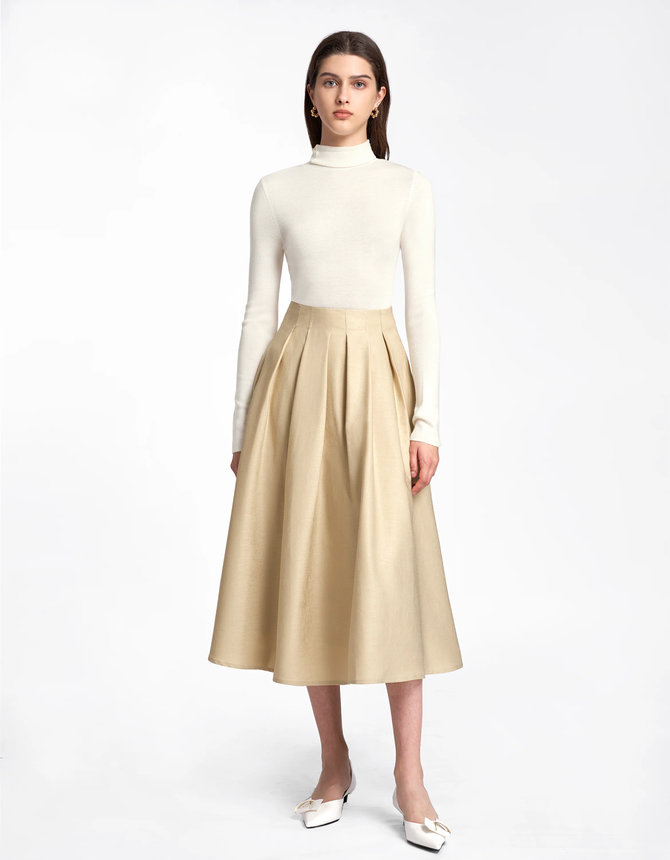 Long Sleeve Turtleneck Knit Top - Image 8
