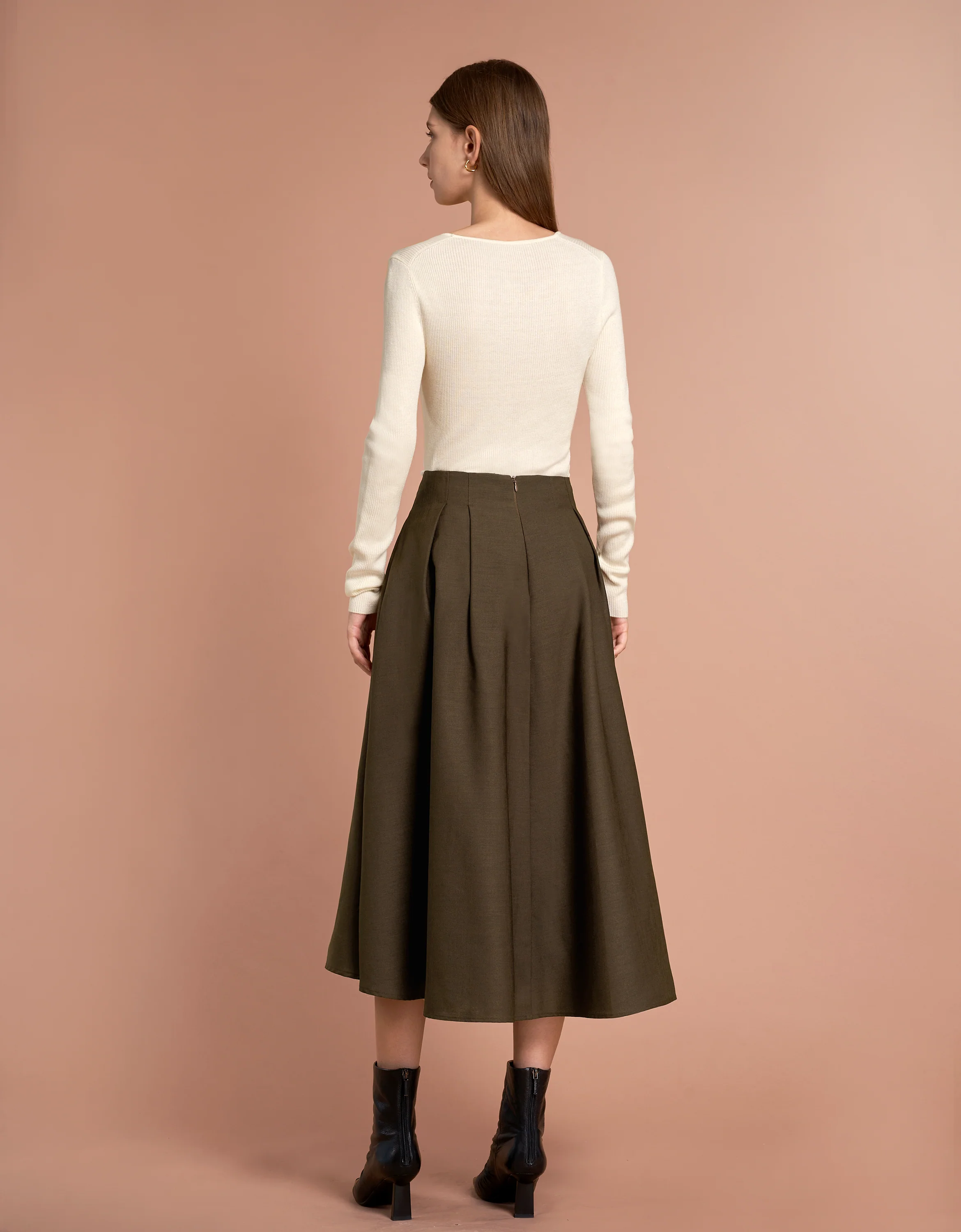 Long Sleeve Wool Knit Top - Image 3