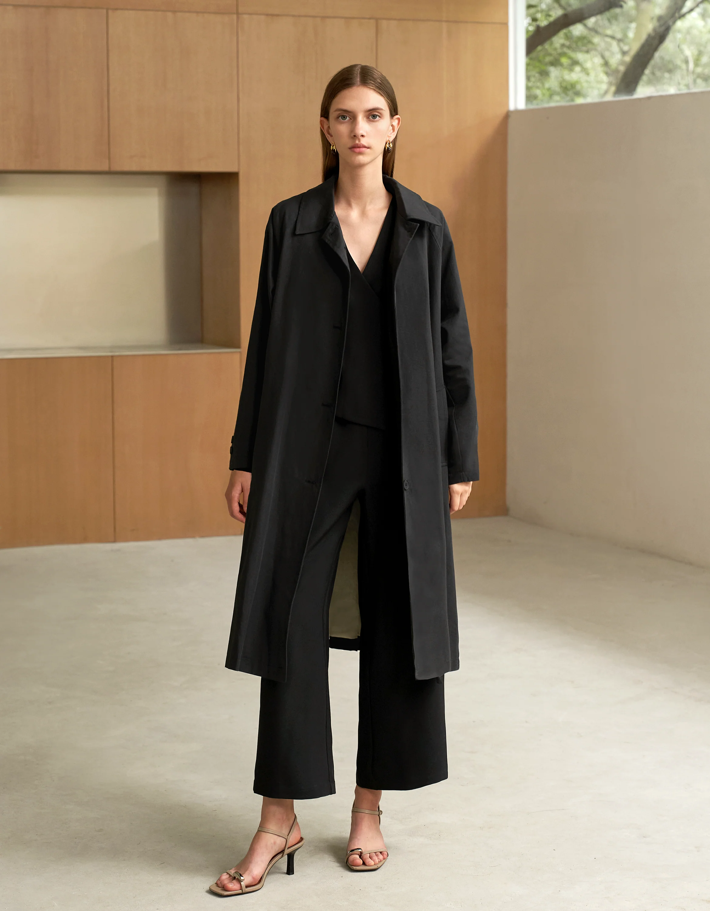 Loose Fit Button-up Coat - Image 3