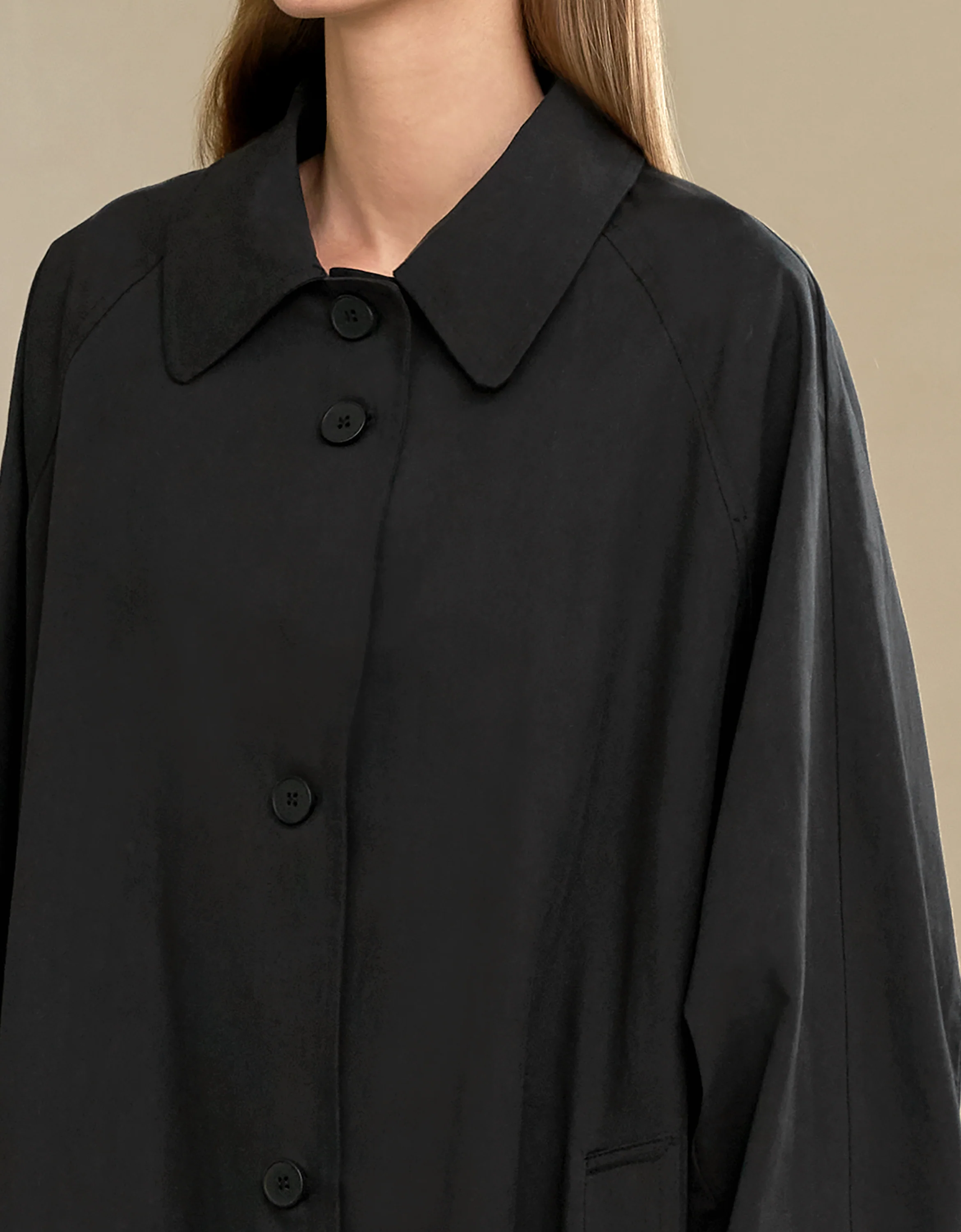 Loose Fit Button-up Coat - Image 4