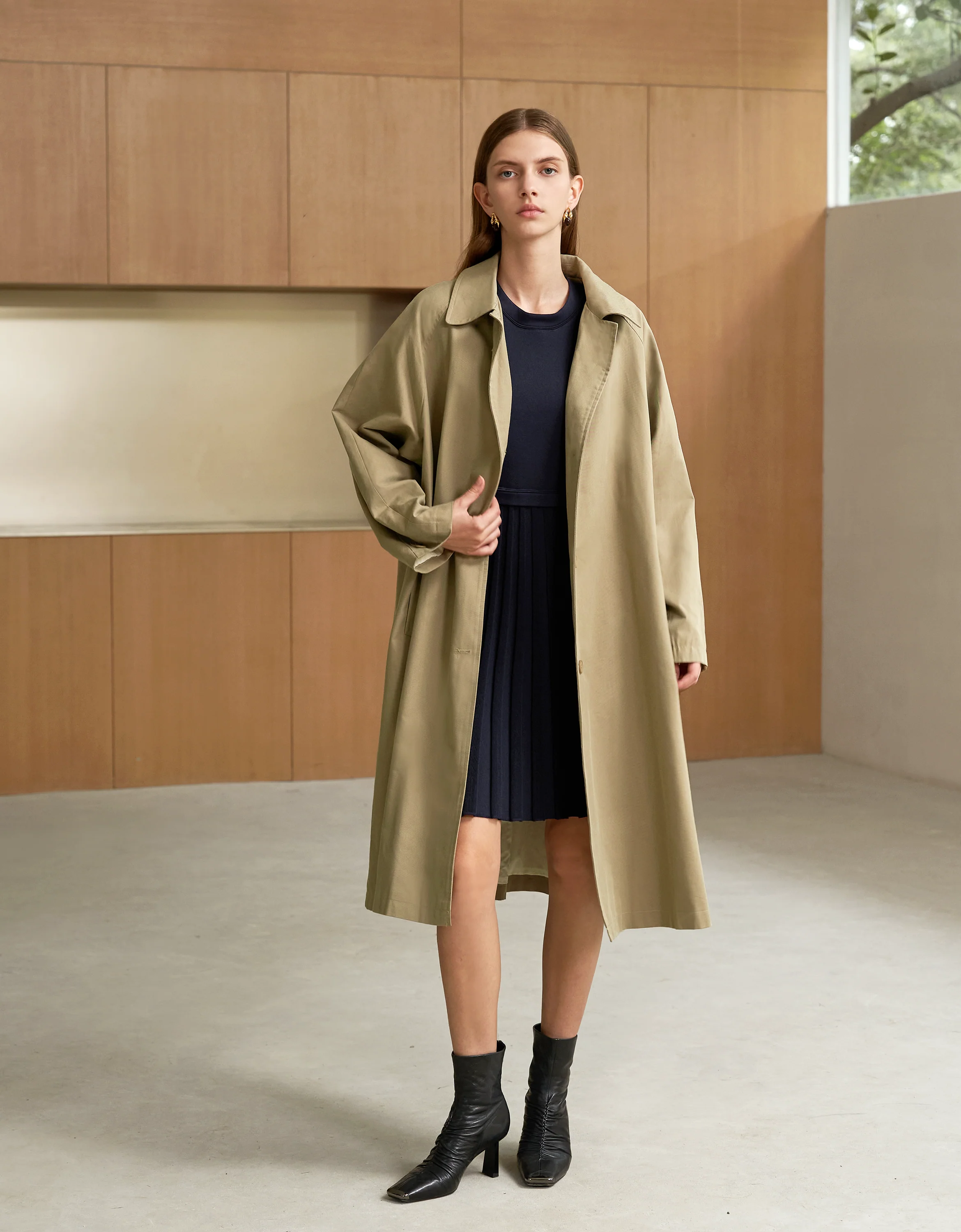 Loose Fit Button-up Coat - Image 5