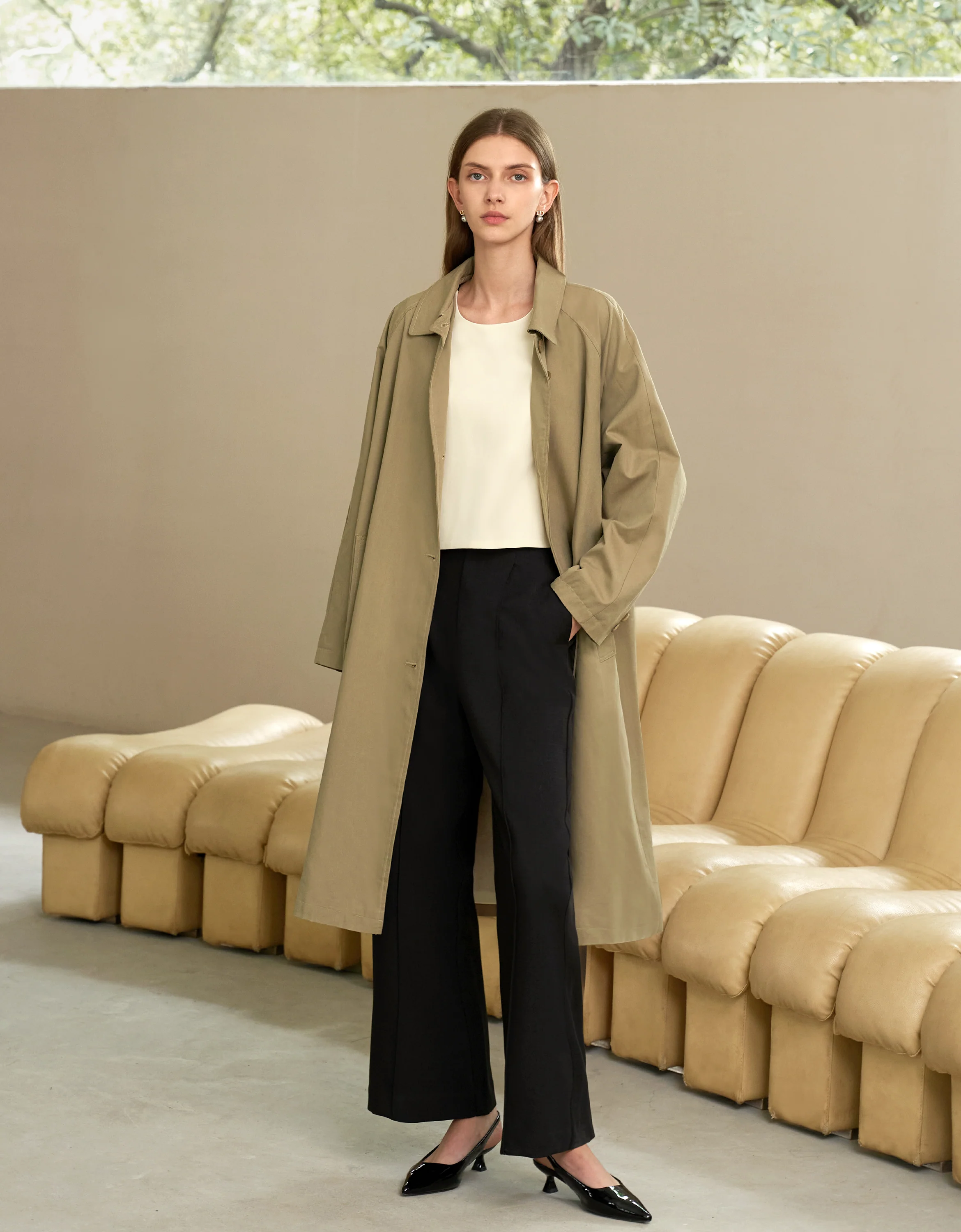 Loose Fit Button-up Coat - Image 6
