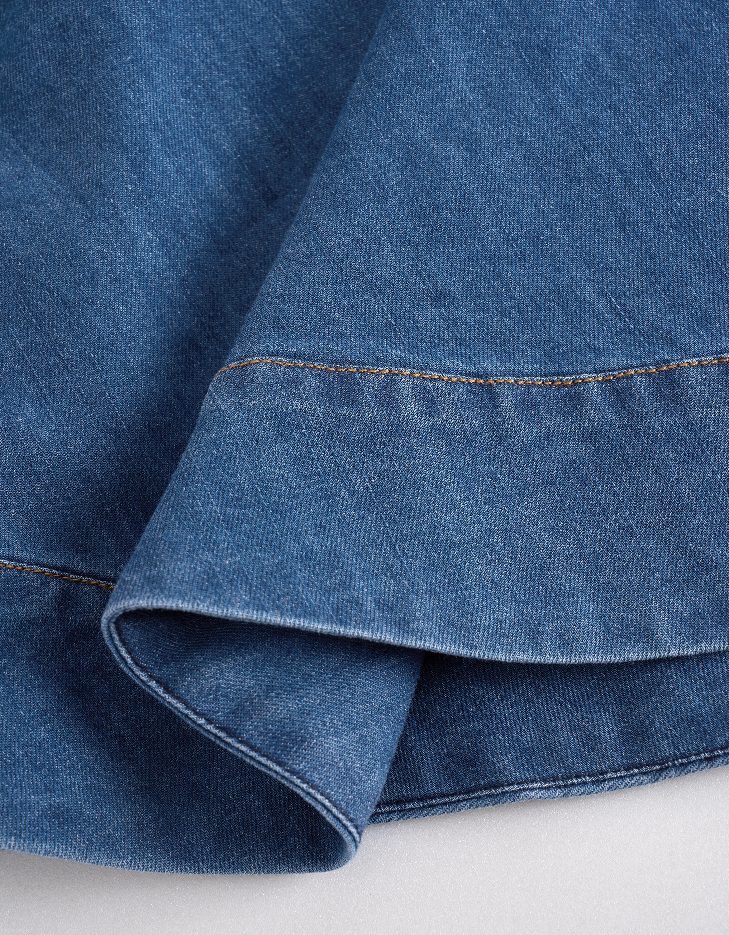 Loose Fit Sleeveless Denim Dress - Image 7