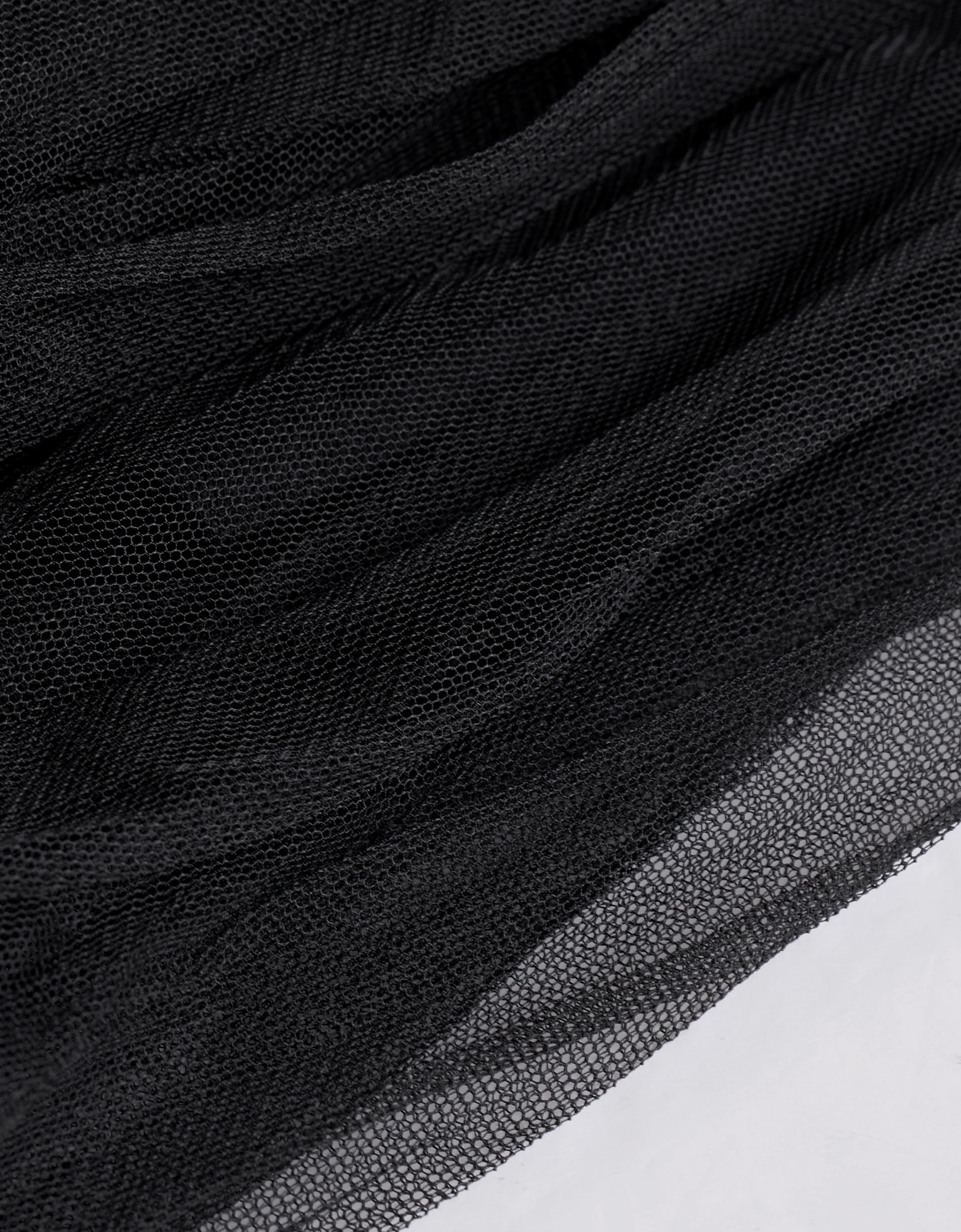 Mesh Layer Reversible Pleated A-line Skirt - Image 7