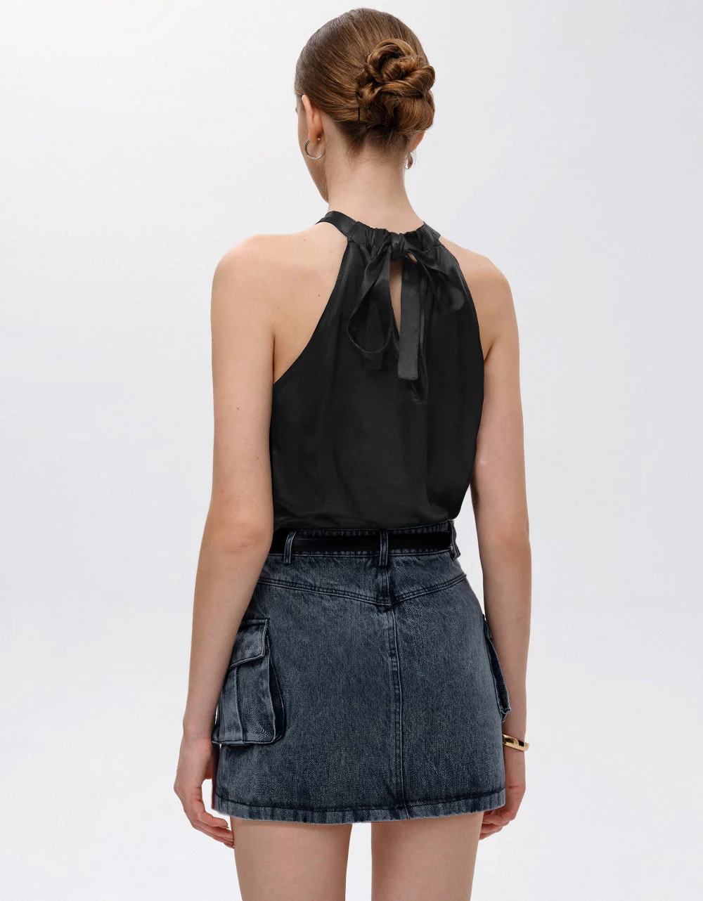 Metallic Detail Sleeveless Top - Image 9