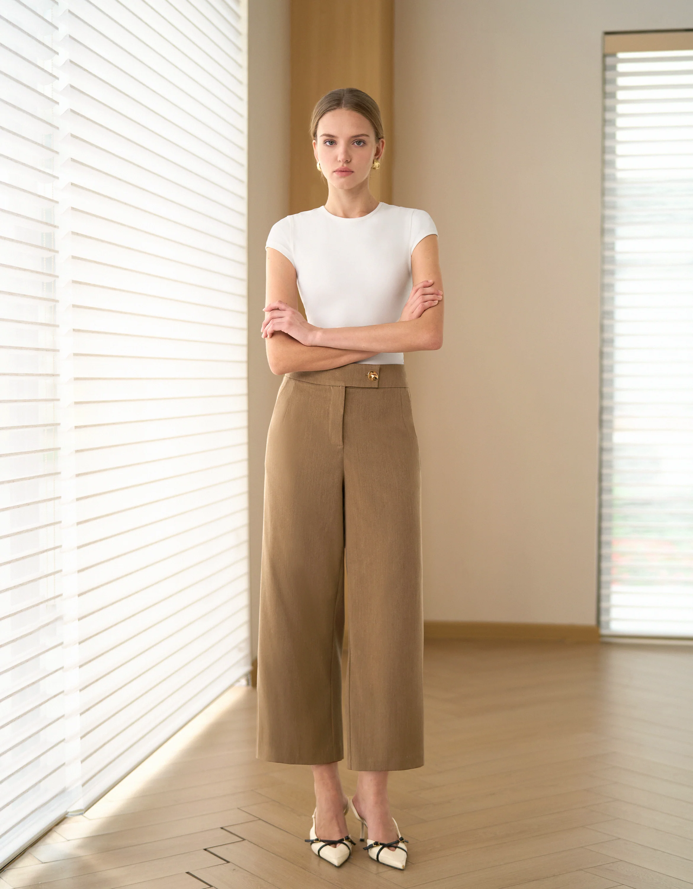 Mid-rise Straight Leg Trousers - Image 3
