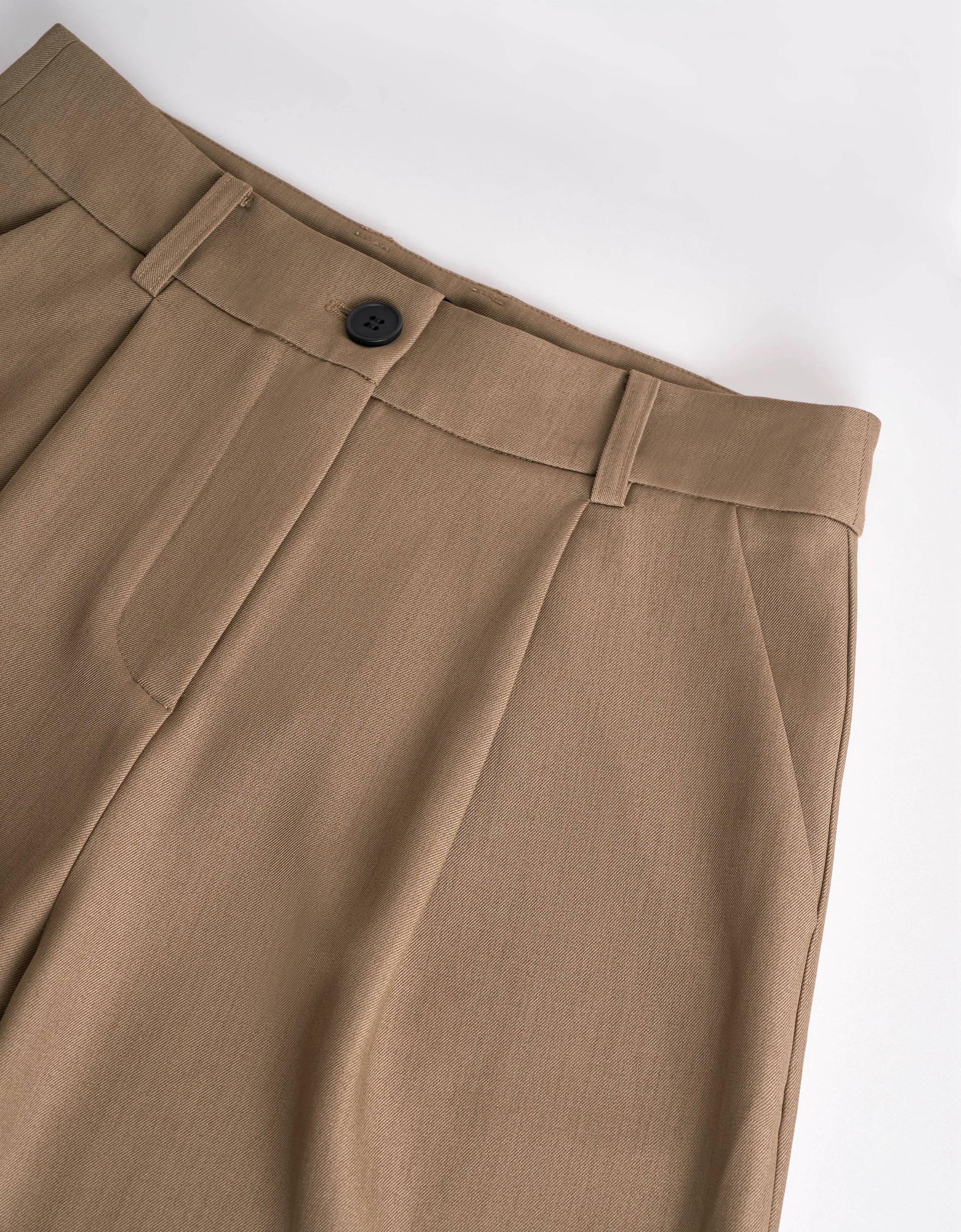 Mid-waist Pleated Wide-leg Pants - Image 4