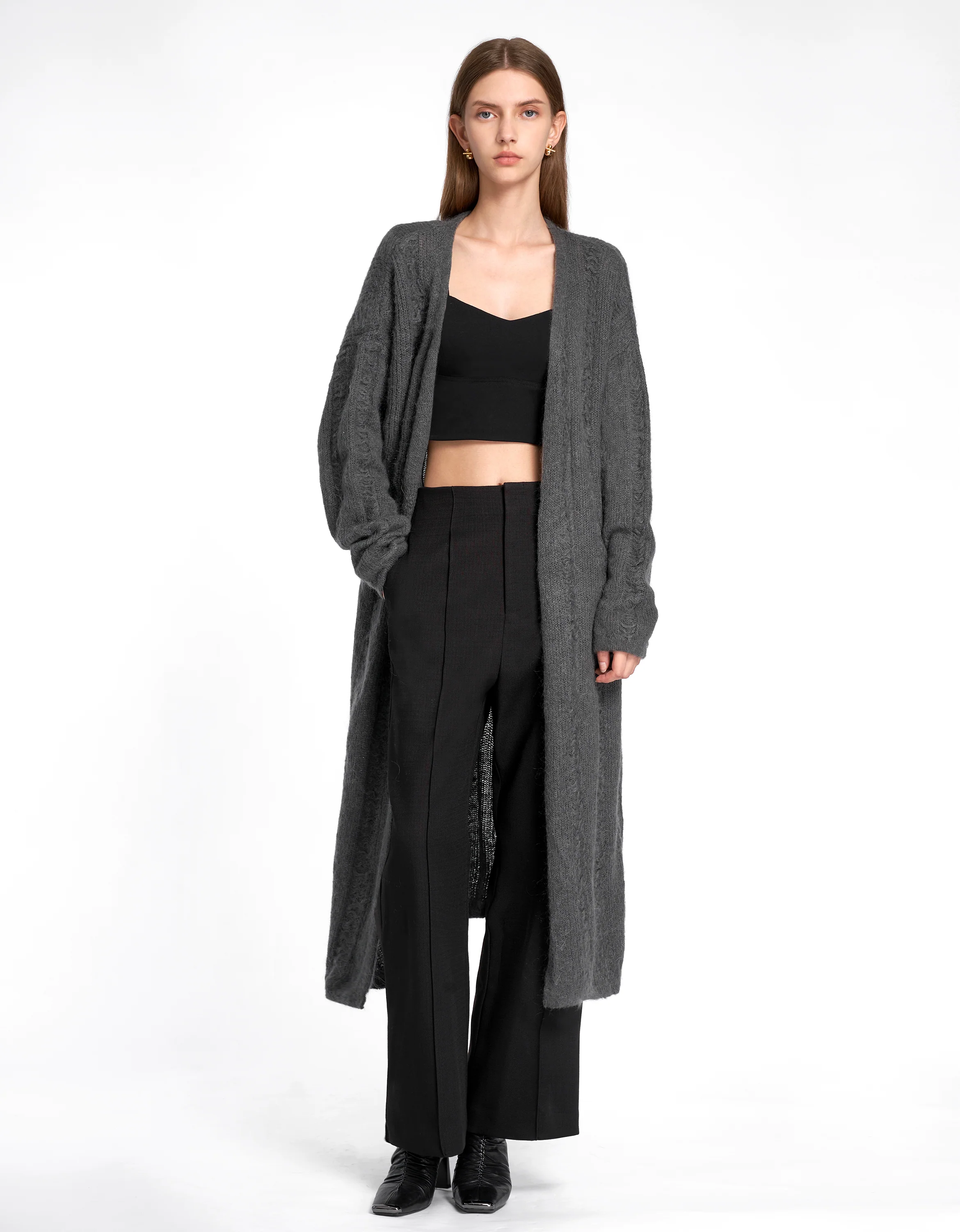 Minimalist Knit Cardigan - Image 4