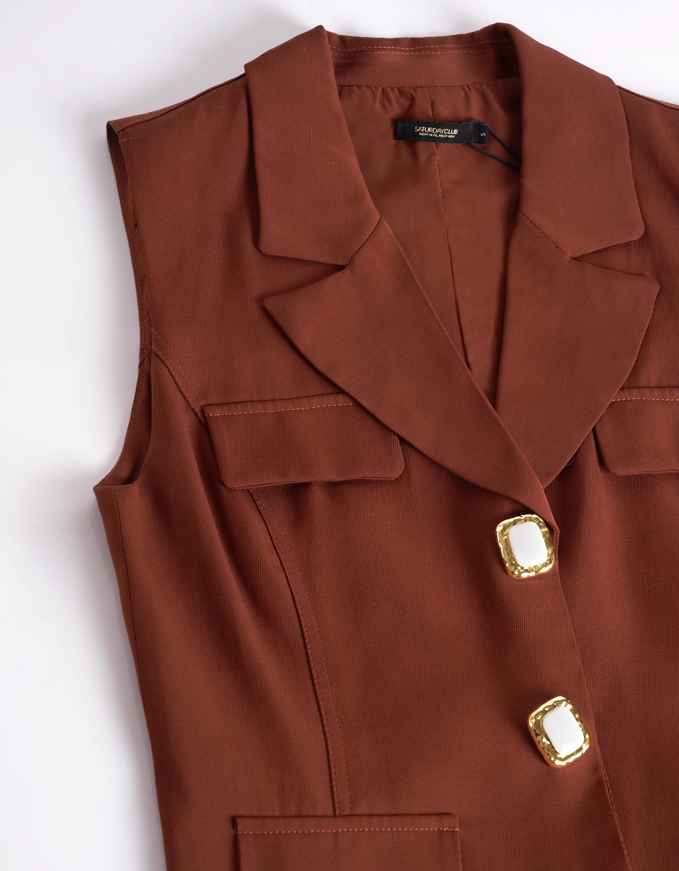Ornate Button Front Suit Vest - Image 9