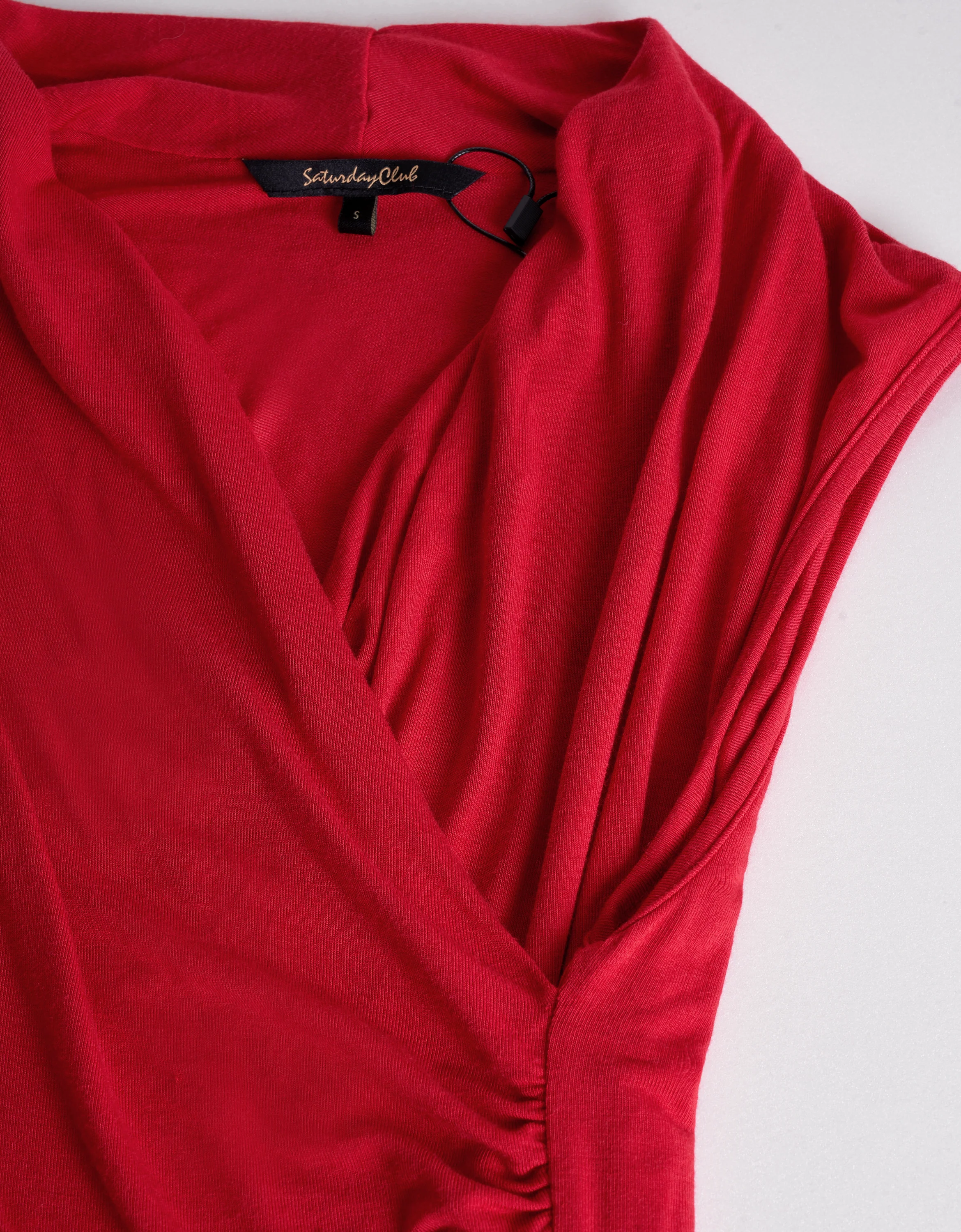 Overlap Front Sleeveless V-neck Knitted Top - Image 5