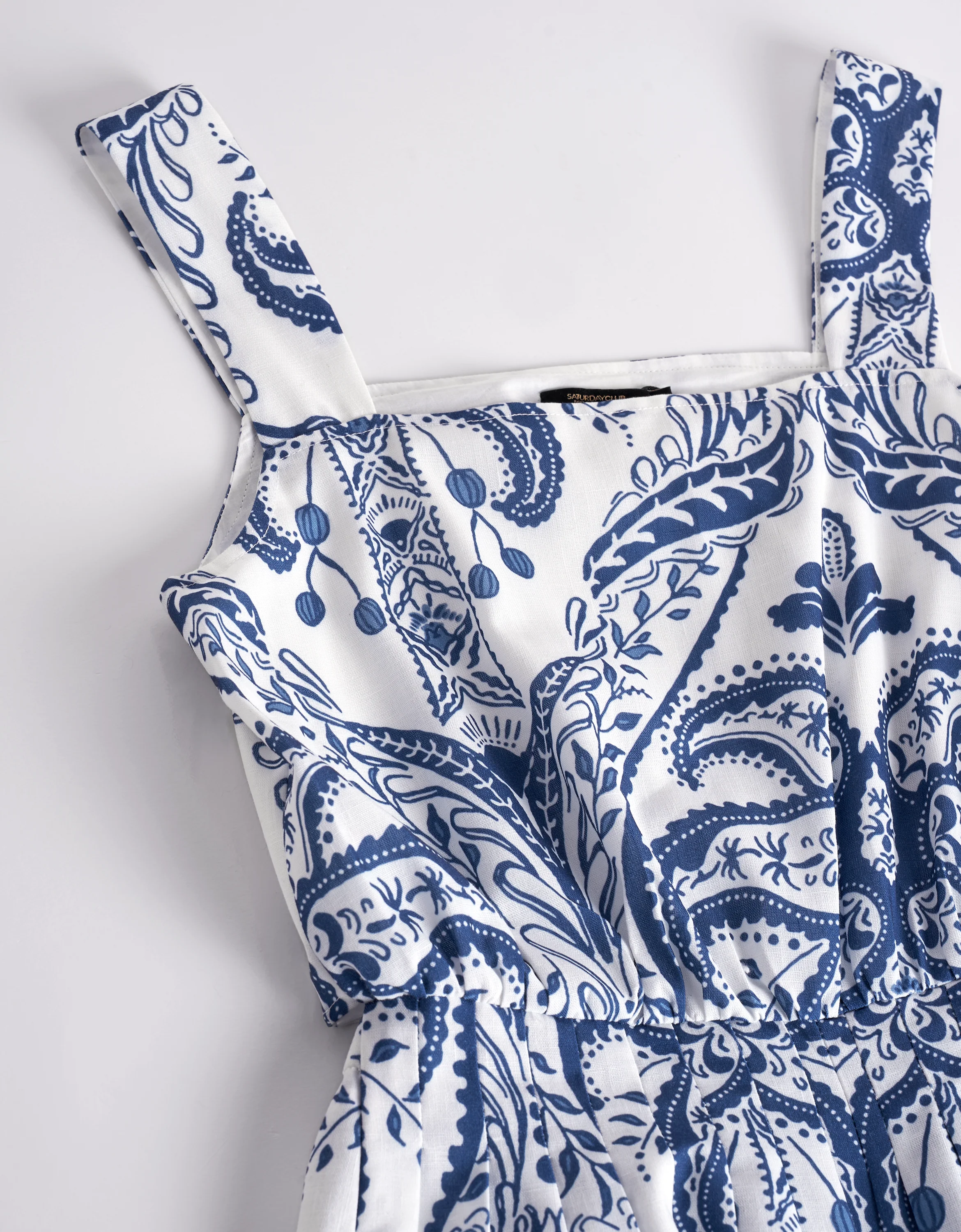 Paisley Print Square Neck Jumpsuit - Image 4