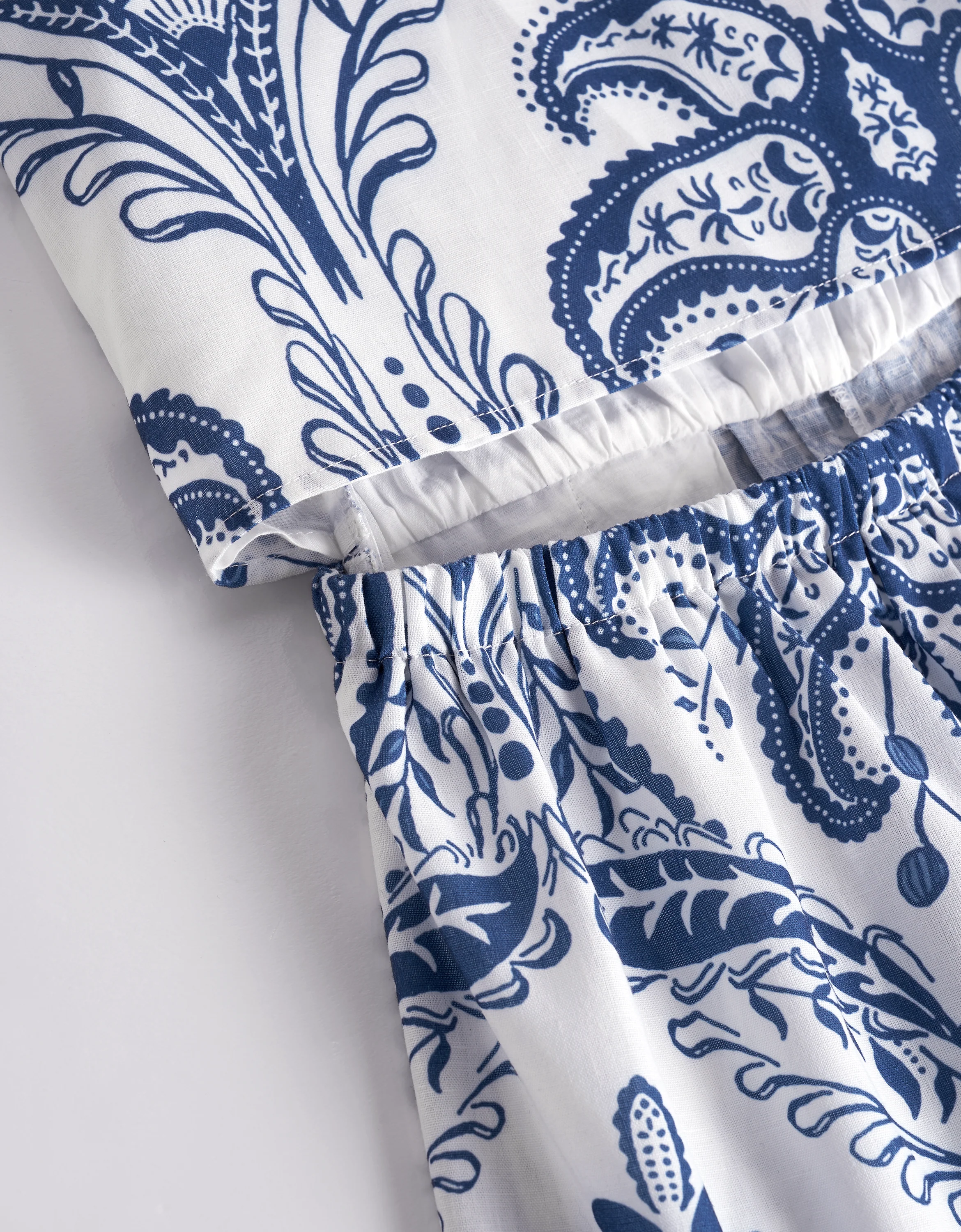 Paisley Print Square Neck Jumpsuit - Image 6