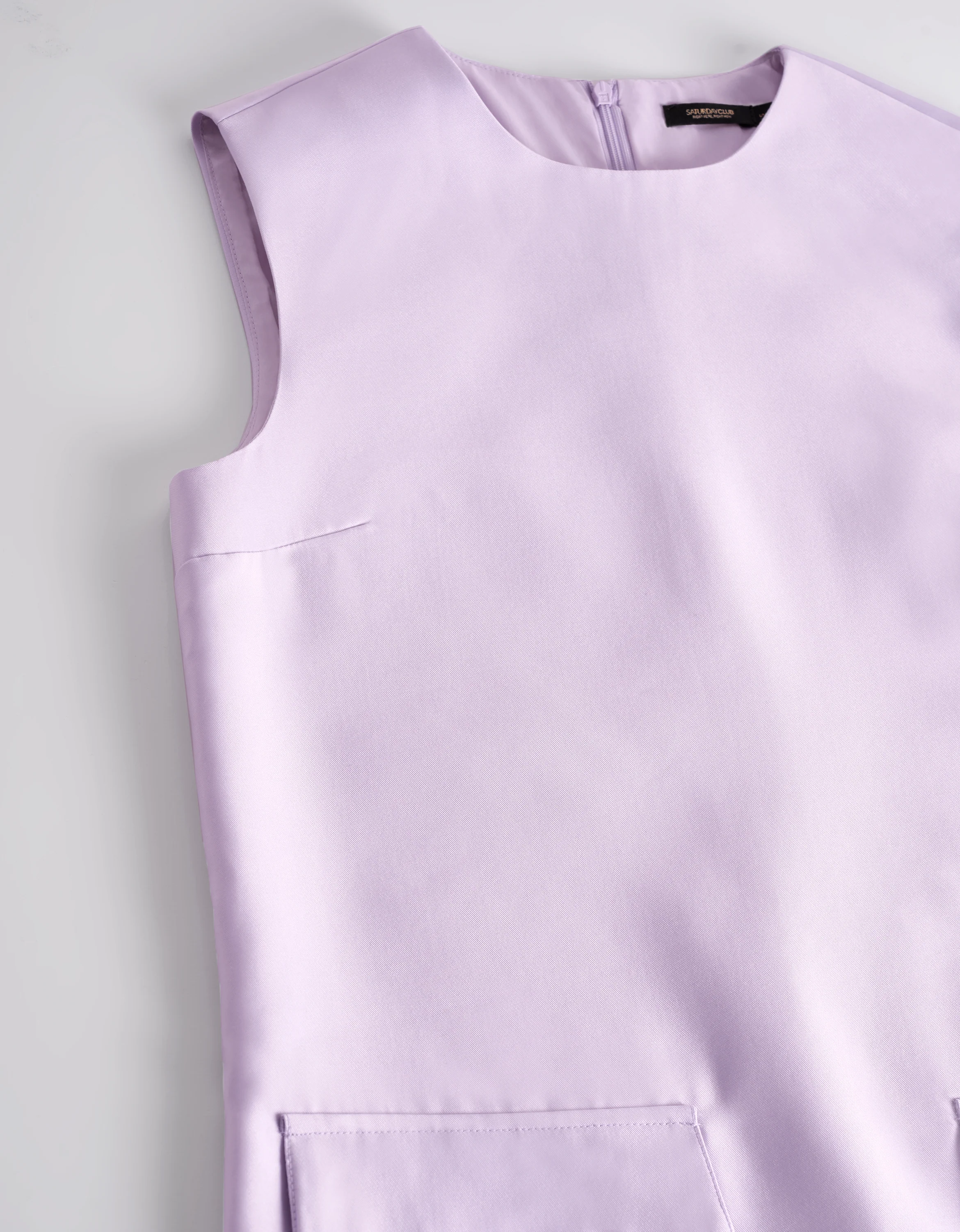 Patch Pocket Sleeveless Dress - Image 7