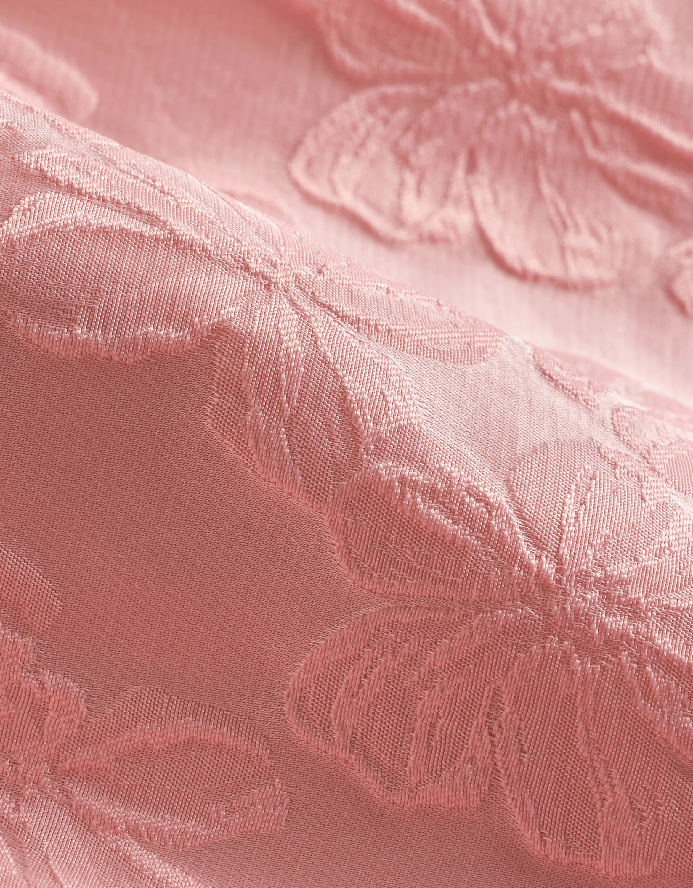 Peter Pan Collar Cap Sleeves Jacquard Dress - Image 7