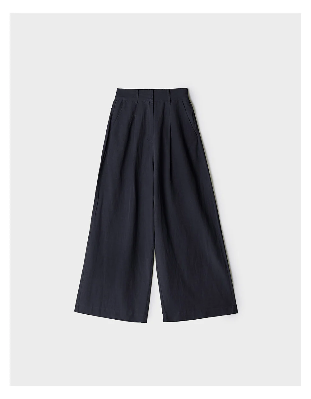 Pleated Detail Wide Leg Pants - Image 10