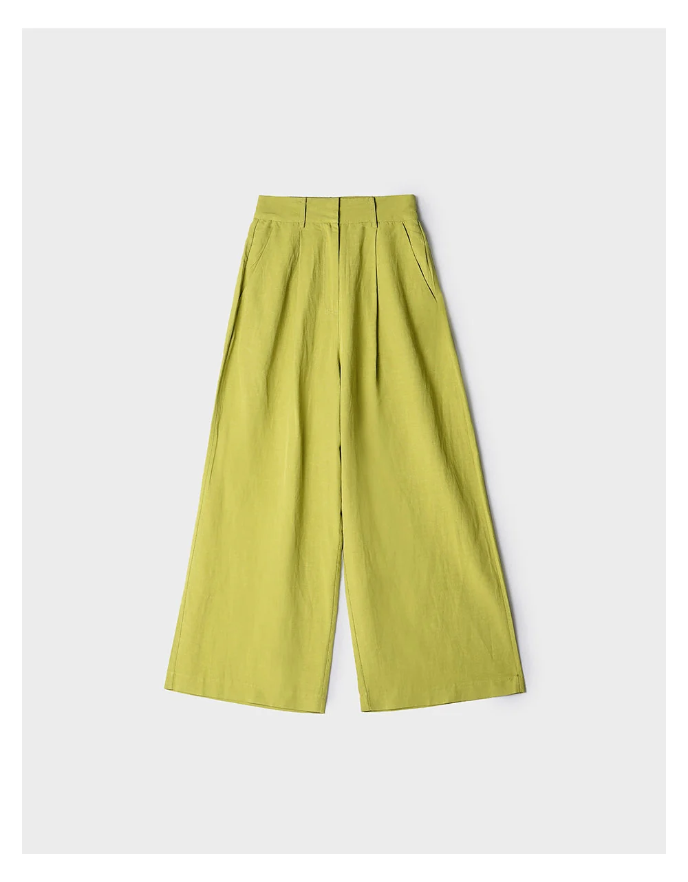 Pleated Detail Wide Leg Pants - Image 6
