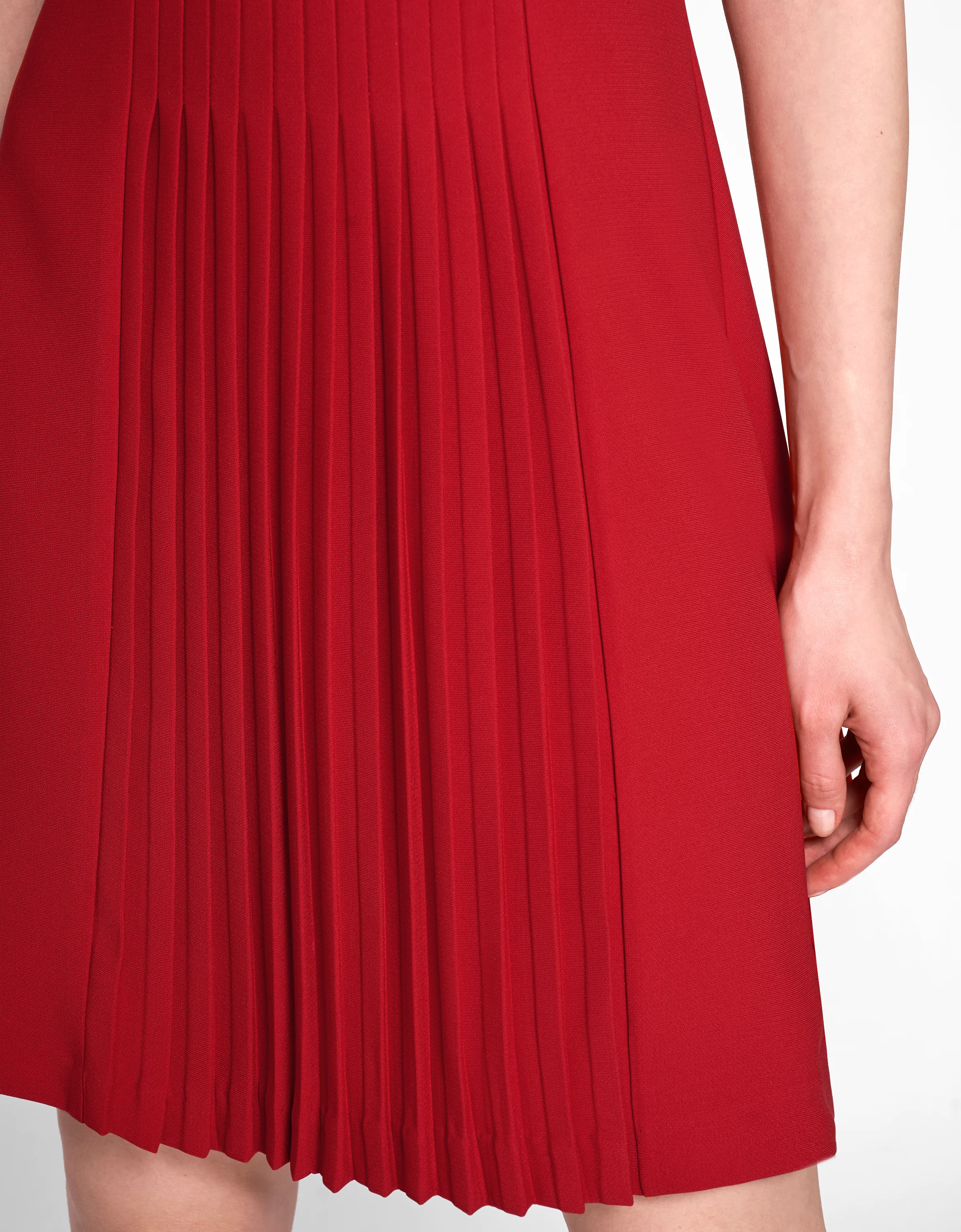 Pleated Front Short Sleeve Dress - Image 18