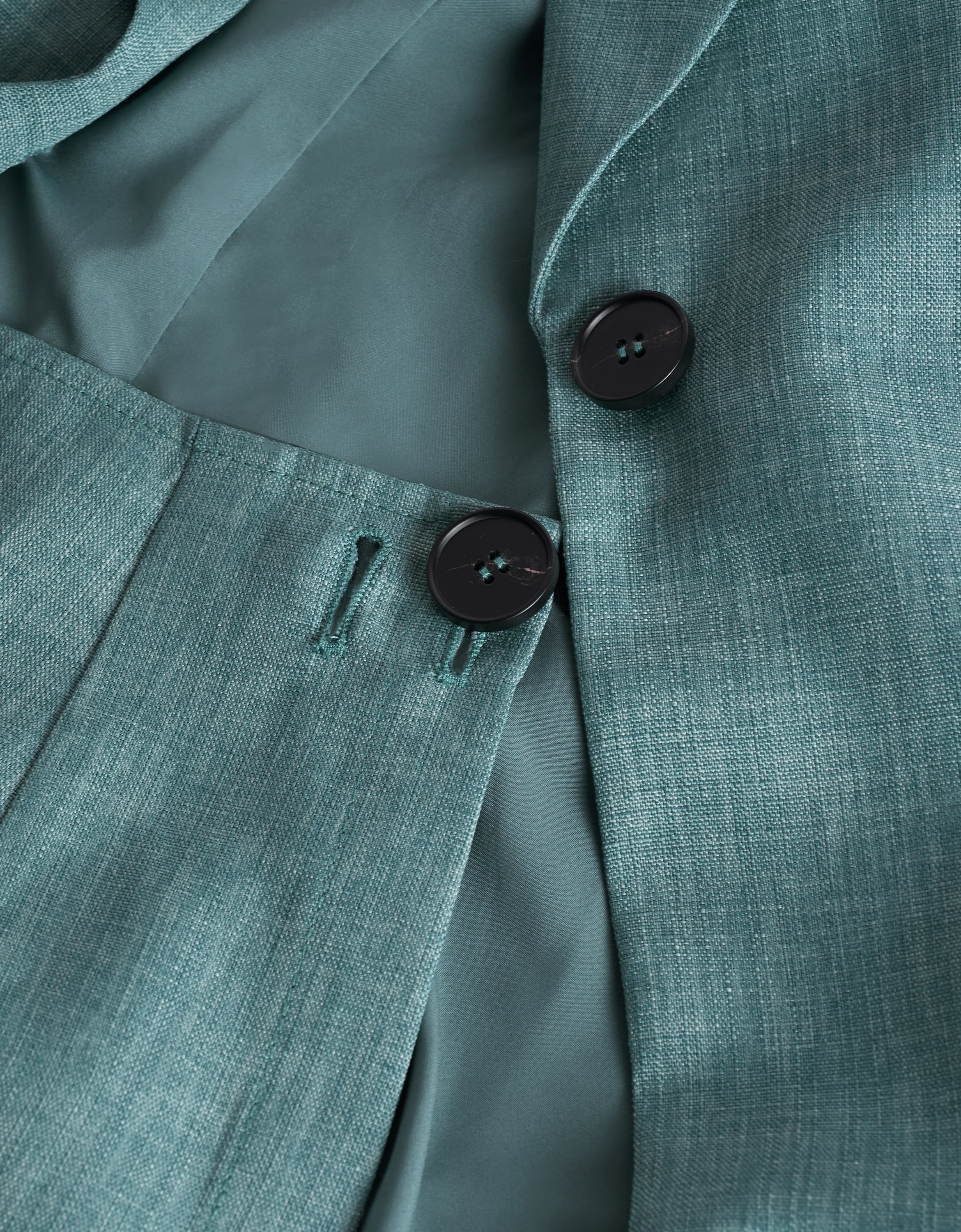 Pleated Panel Single-breasted Suit Dress - Image 7