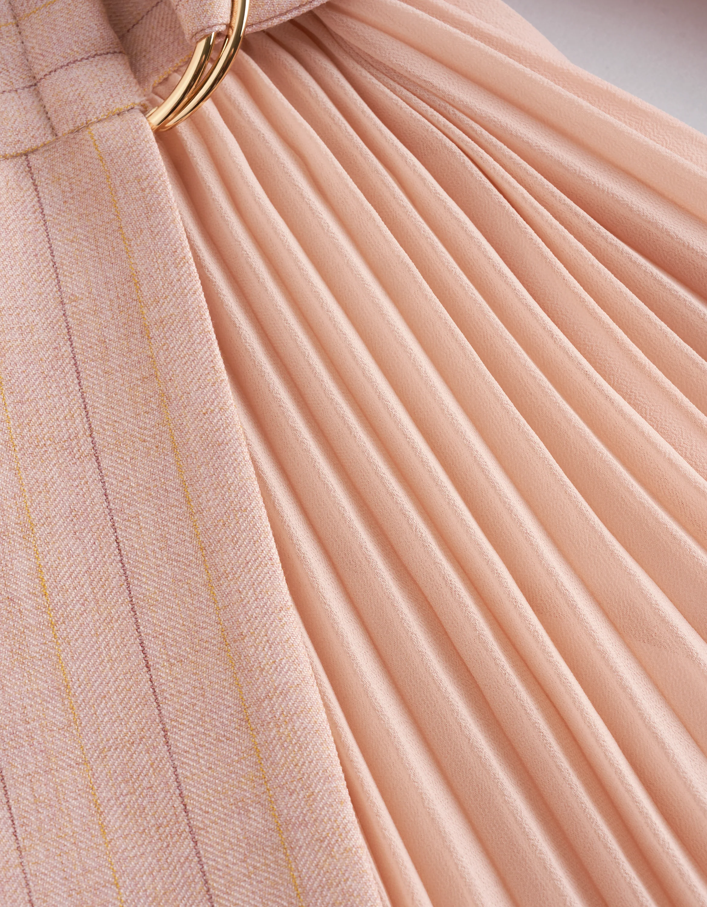 Pleated Panel Wrap Front Sleeveless Dress - Image 5