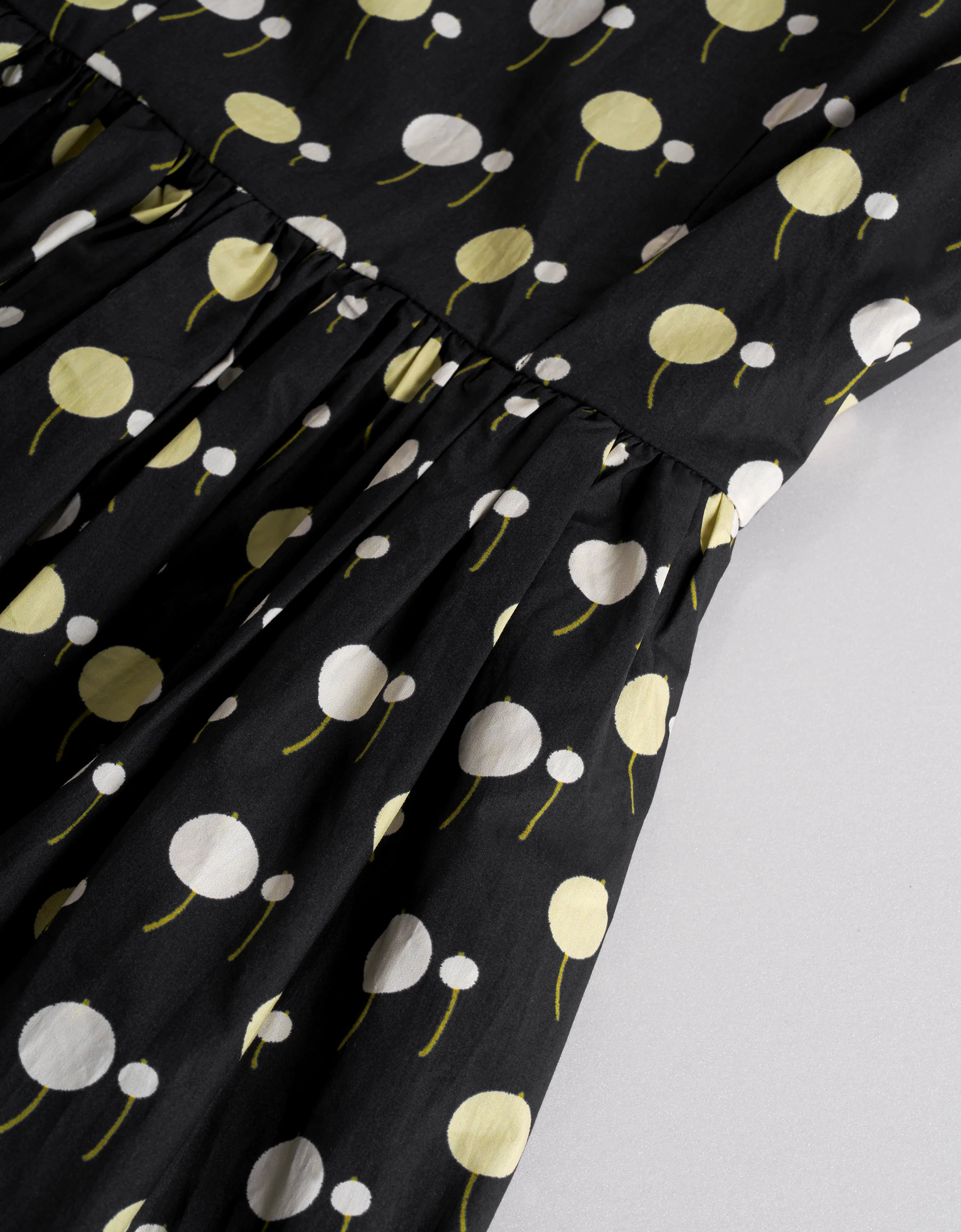 Polka Dot Cherry Print Collared Sleeveless Dress - Image 7