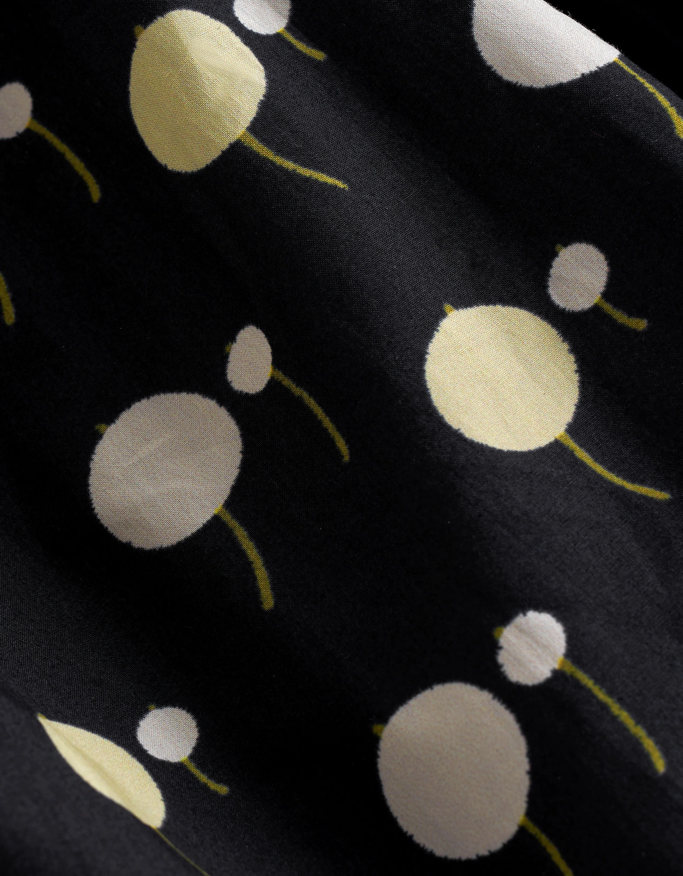 Polka Dot Cherry Print Collared Sleeveless Dress - Image 8