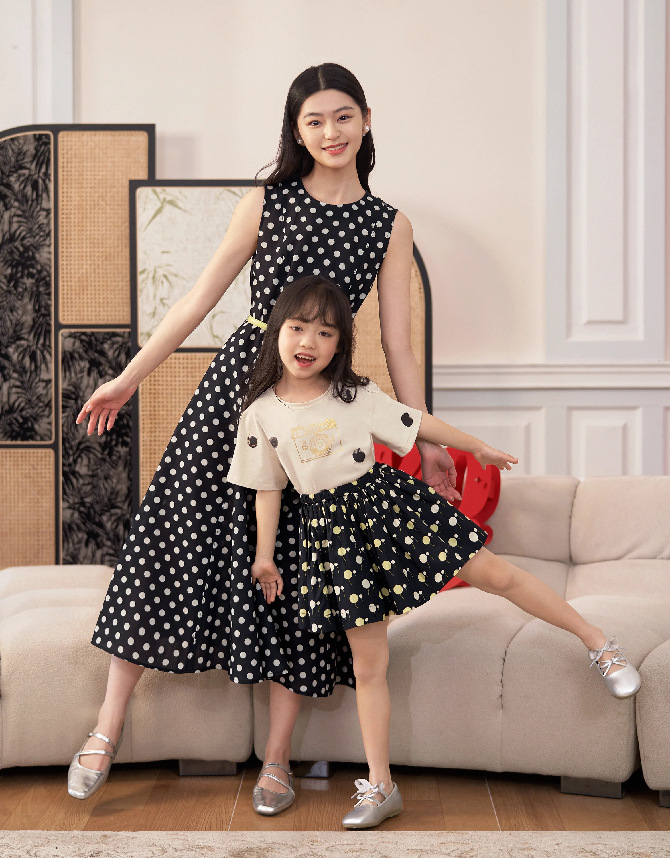 Polka Dot Cherry Print T-Shirt - Image 5