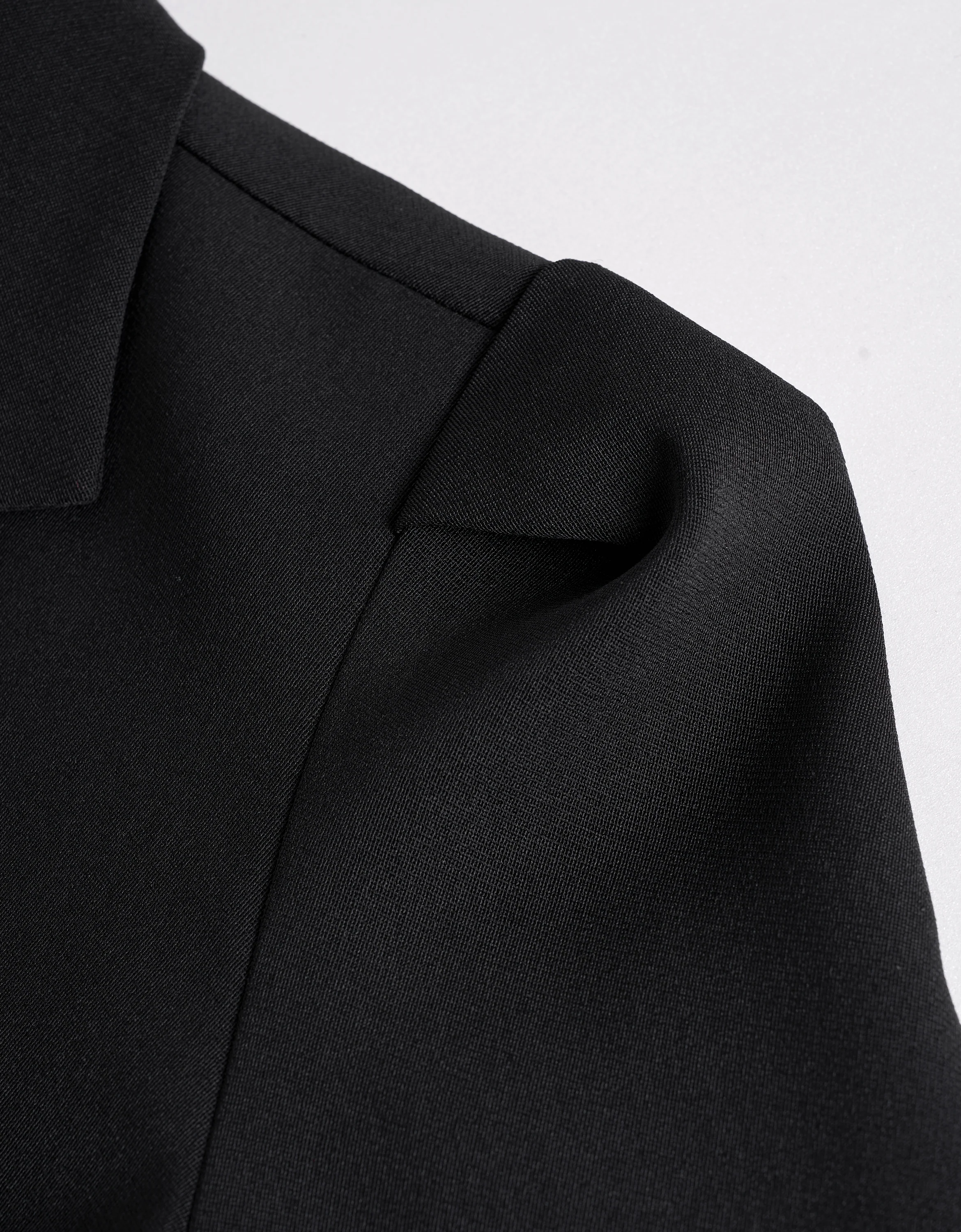 Puff Sleeve Pleated Blazer - Image 7