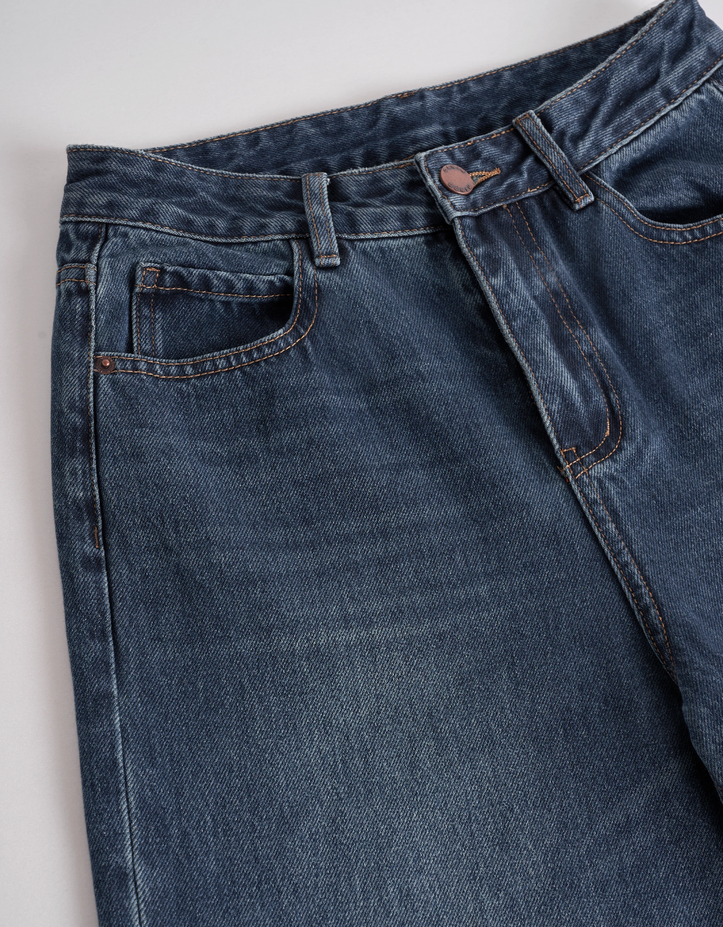 Raw Edge Trim Wide-leg Jeans - Image 5