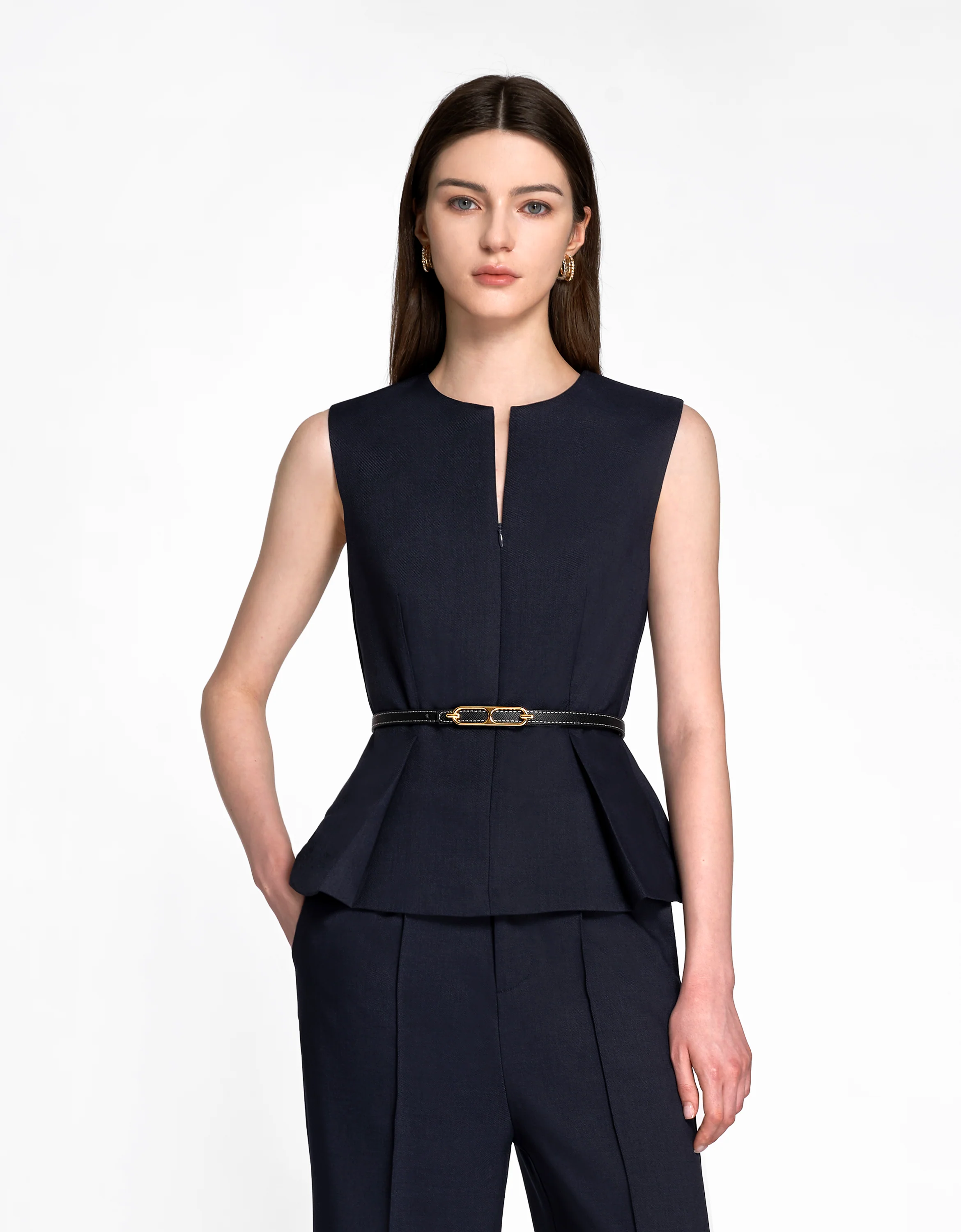 Reversible Thin Leather Belt - Image 14