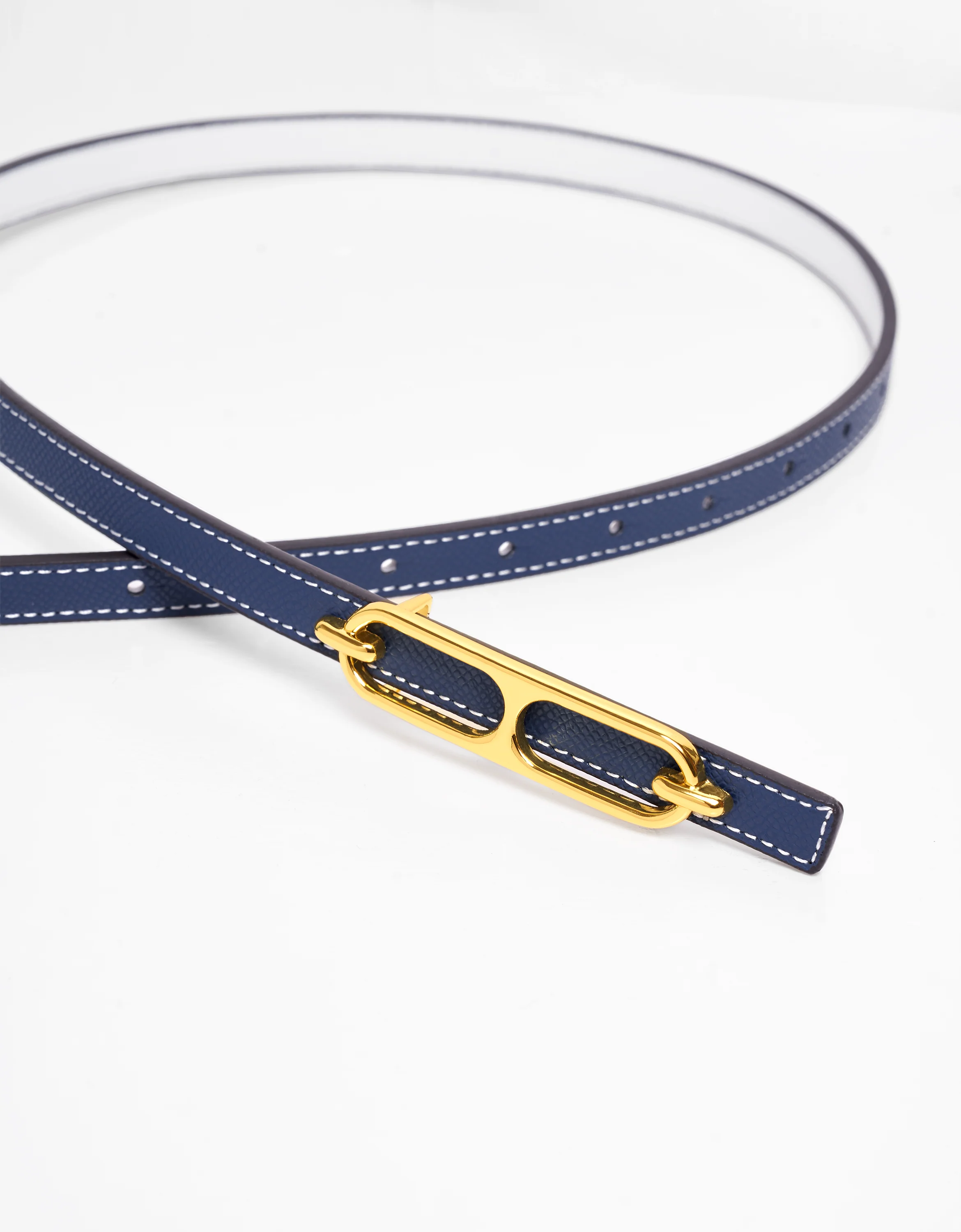 Reversible Thin Leather Belt - Image 18