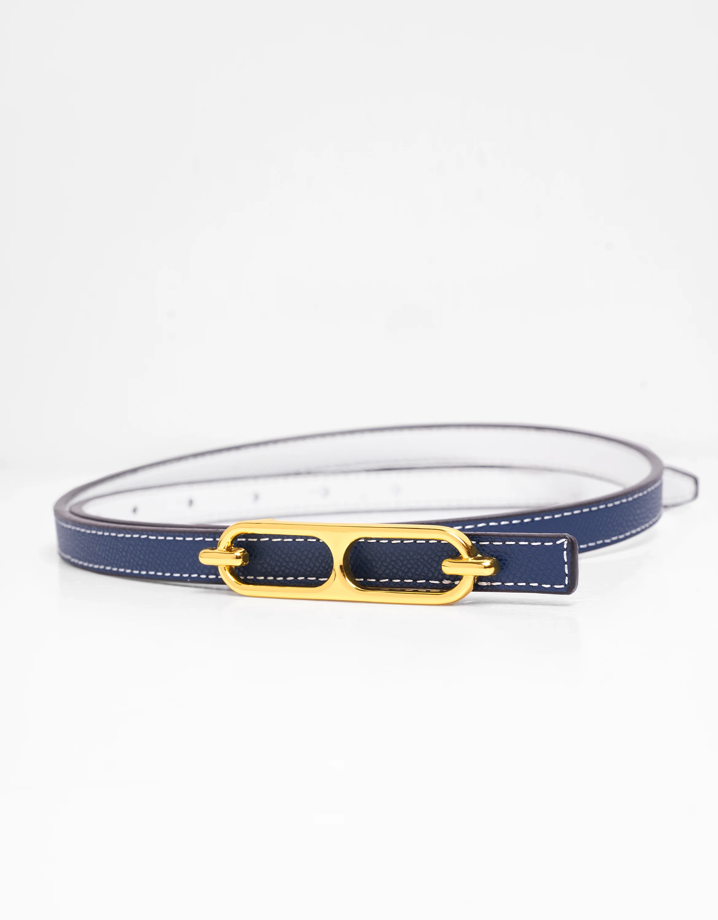 Reversible Thin Leather Belt - Image 19