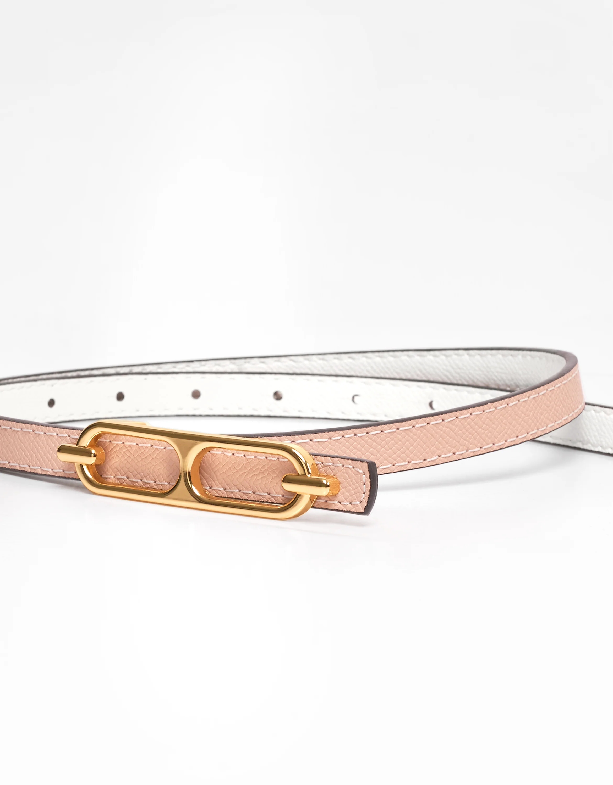 Reversible Thin Leather Belt - Image 26