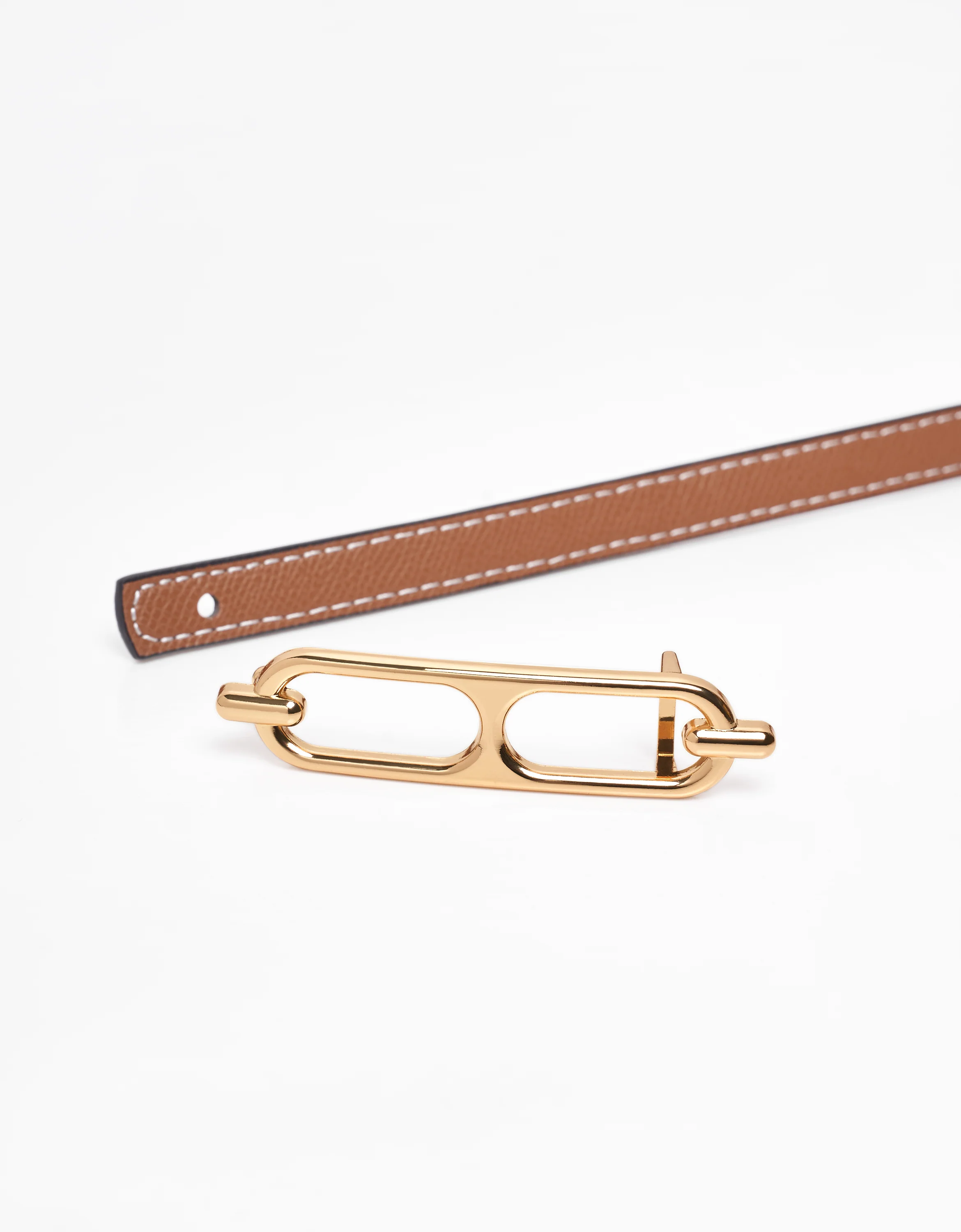 Reversible Thin Leather Belt - Image 5