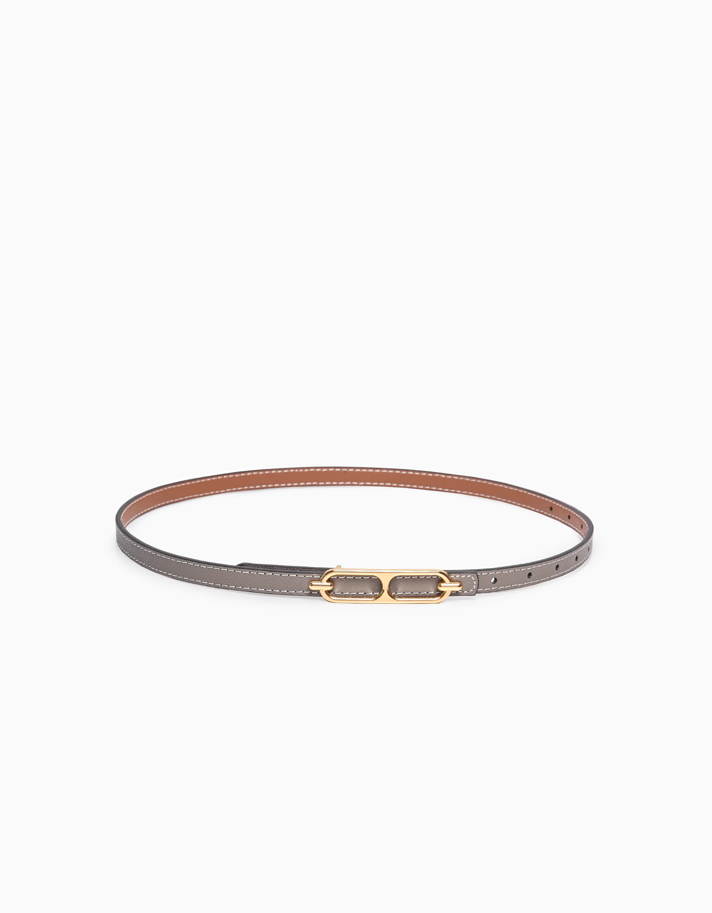 Reversible Thin Leather Belt - Image 6