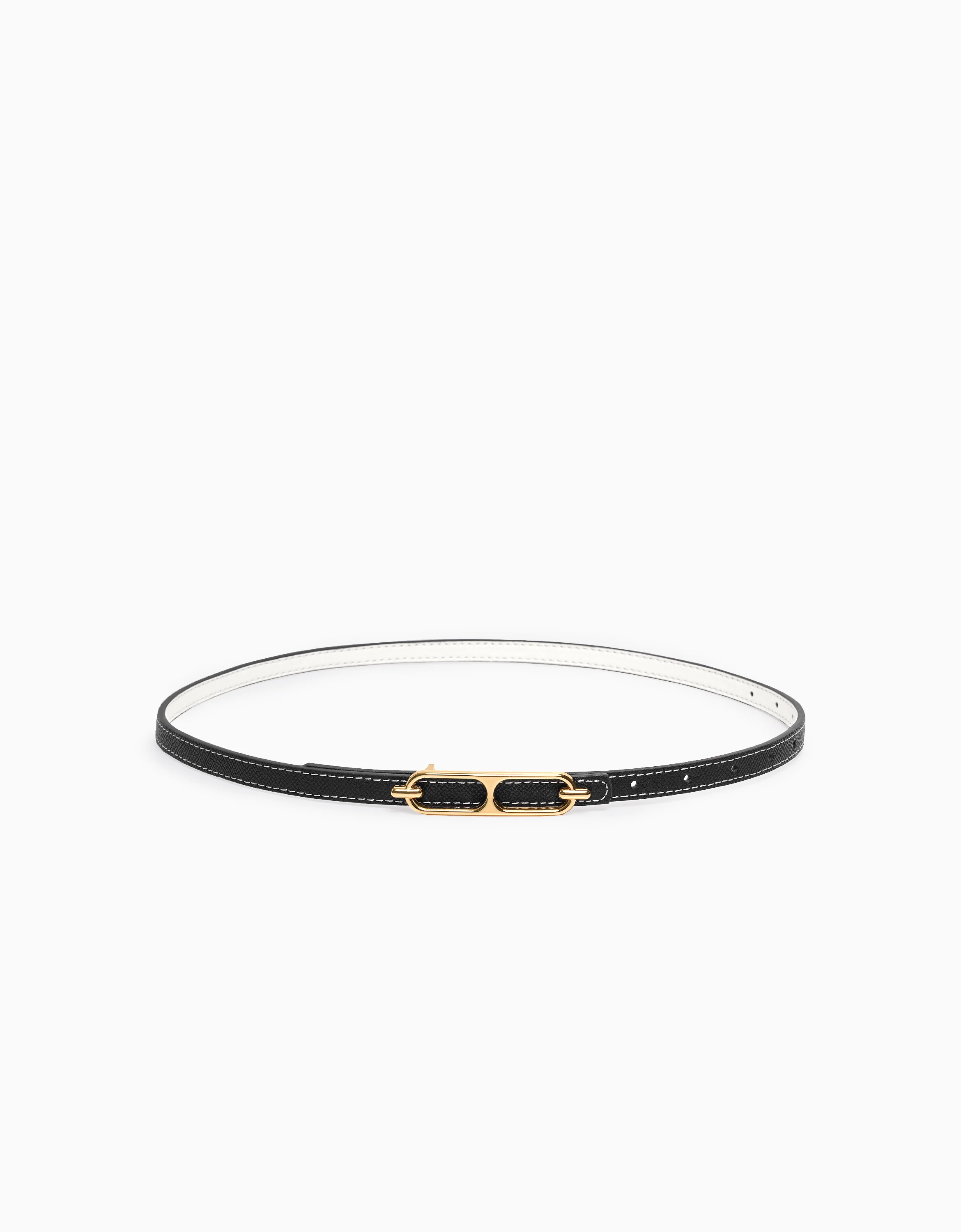 Reversible Thin Leather Belt - Image 8