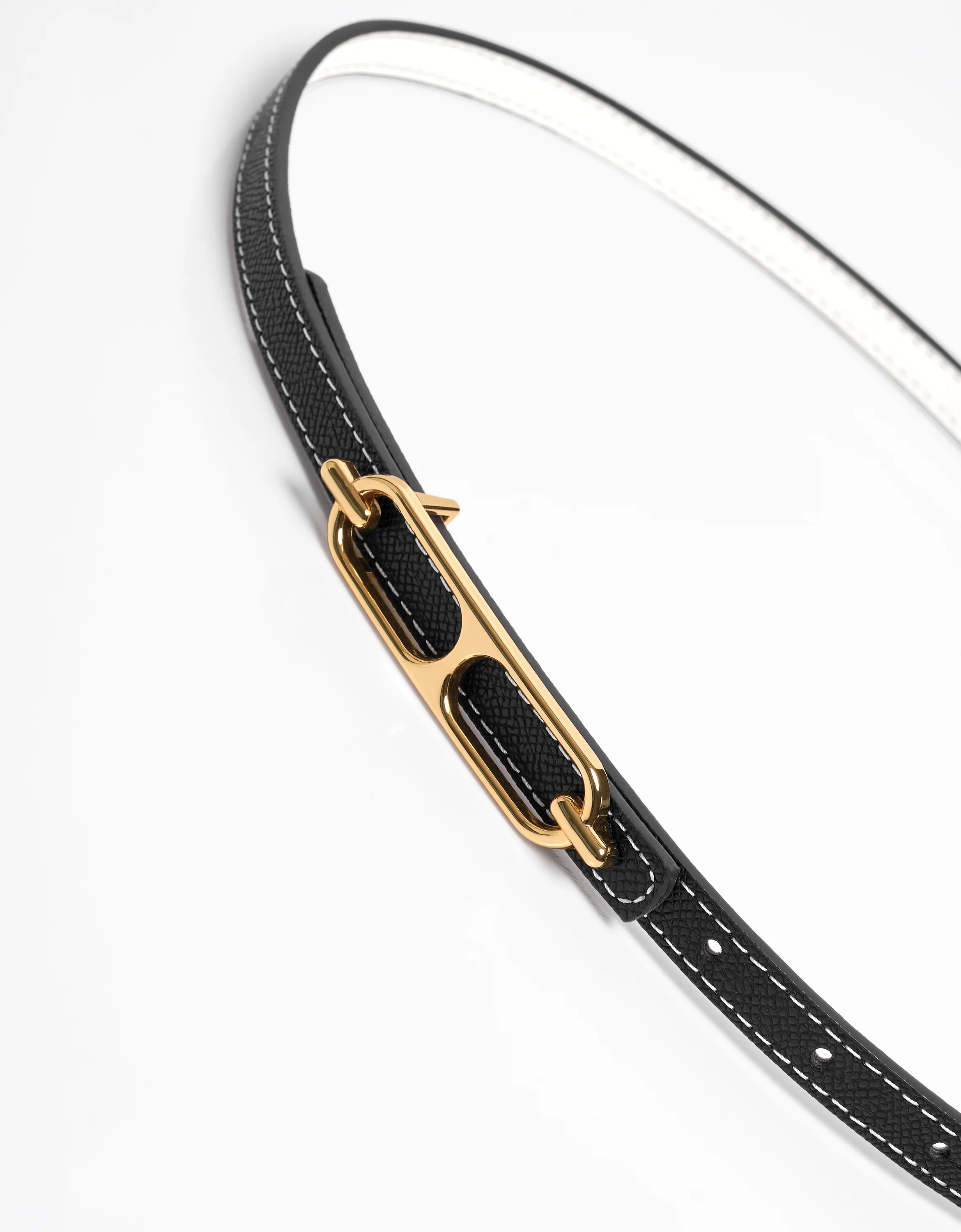 Reversible Thin Leather Belt - Image 9