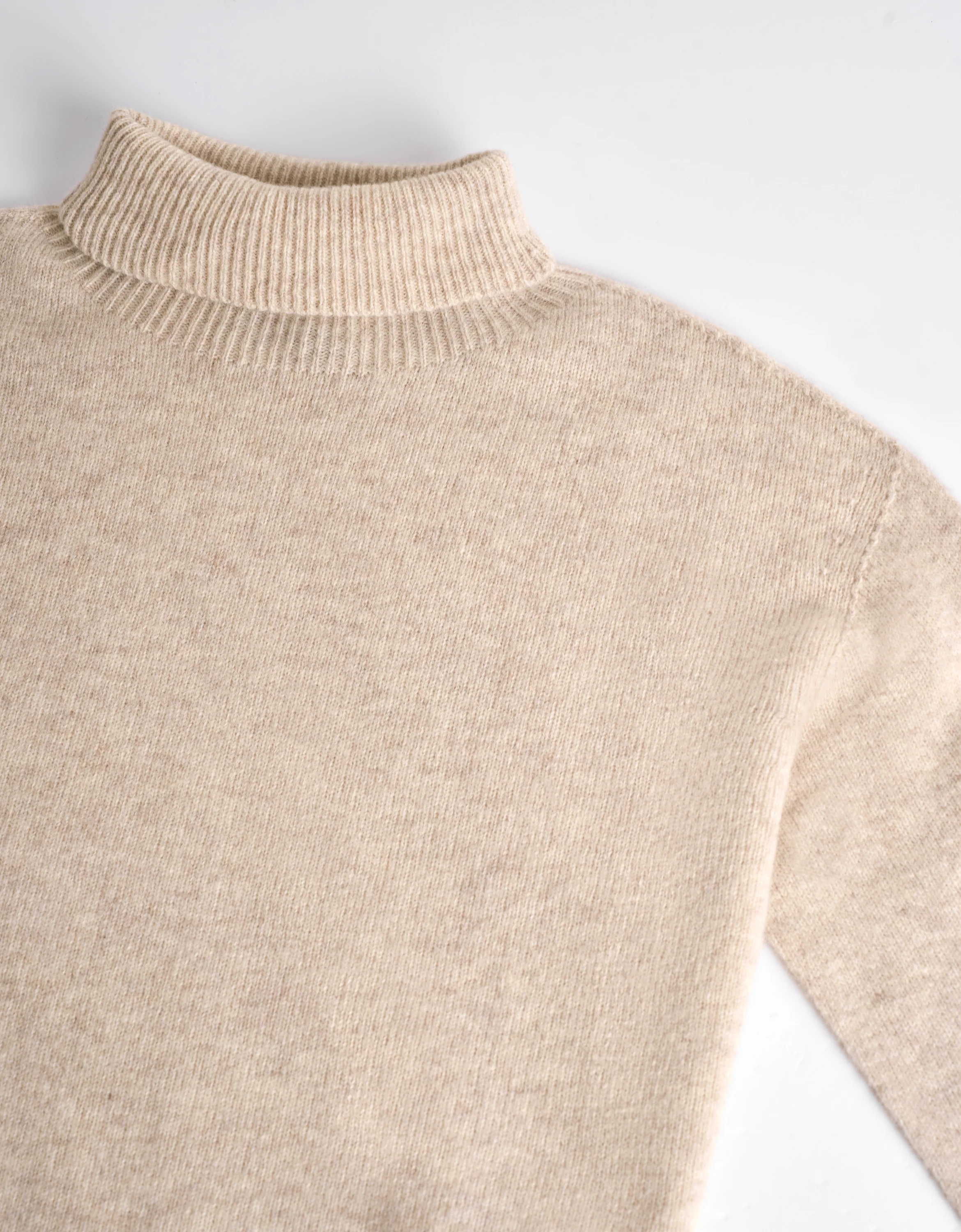 Ribbed Trims High Neck Knit Top - Image 18