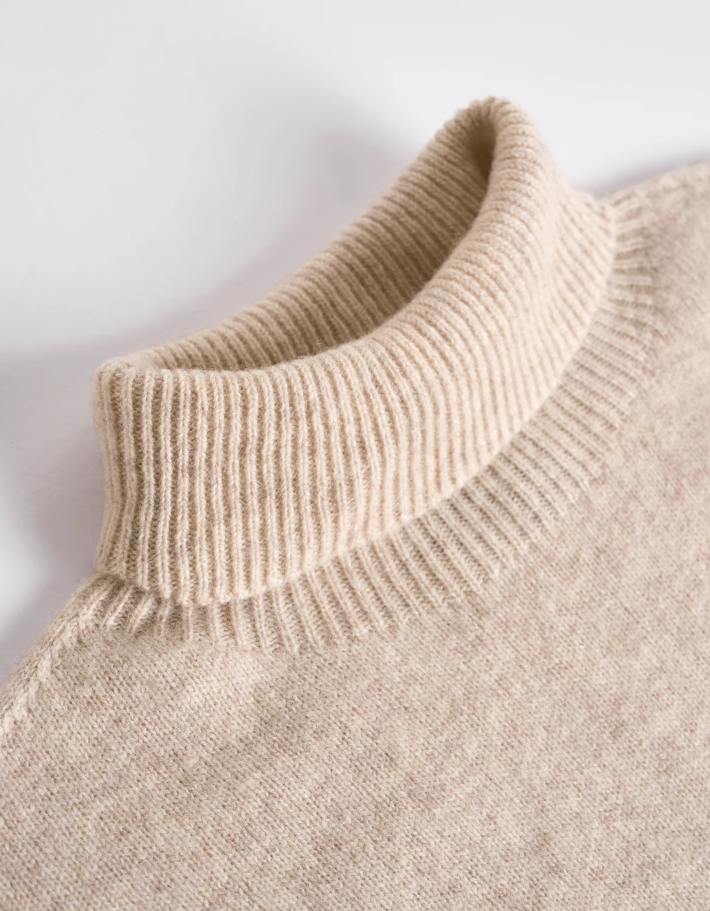 Ribbed Trims High Neck Knit Top - Image 19
