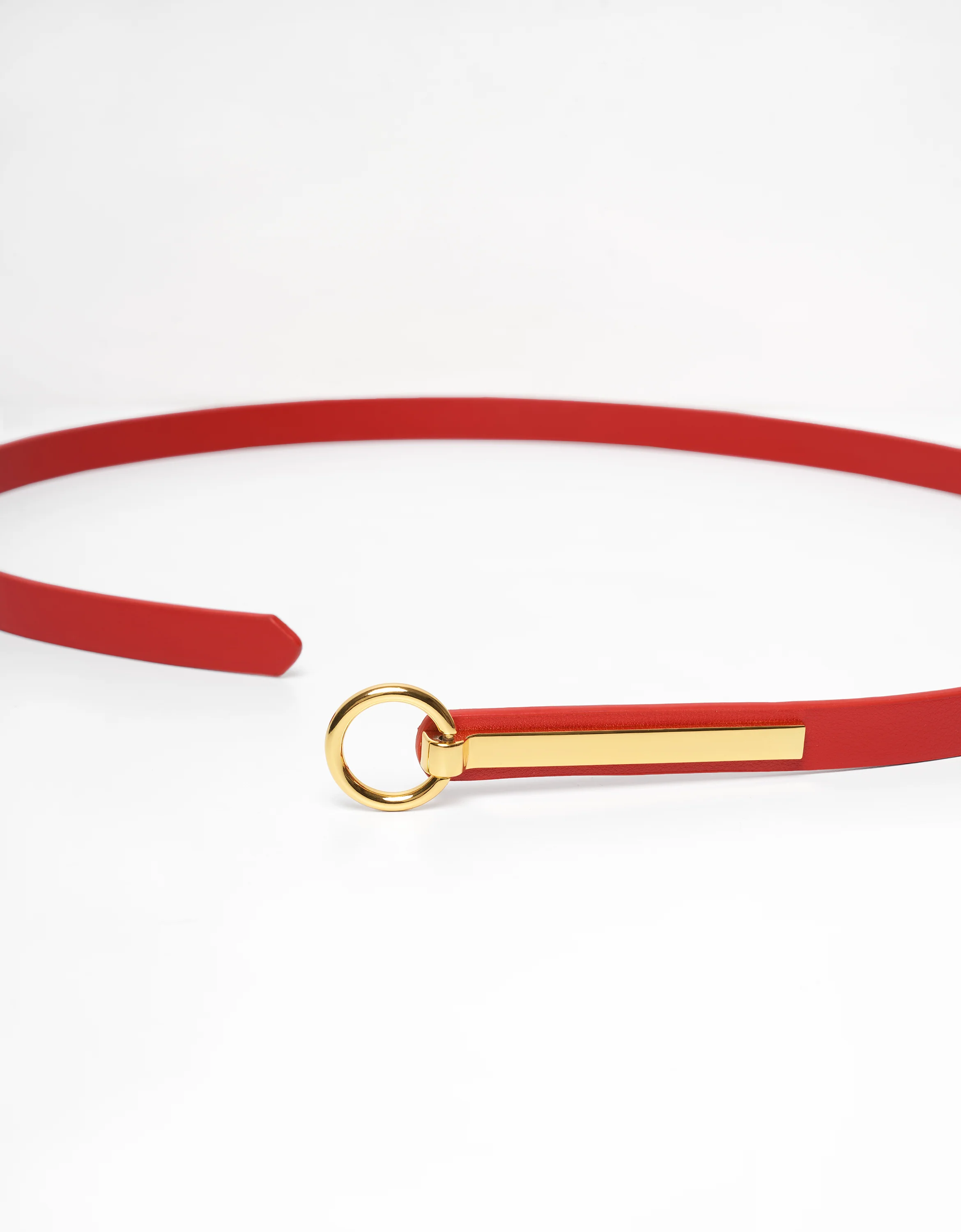 Ring Buckle Knotted Leather Belt - Image 7