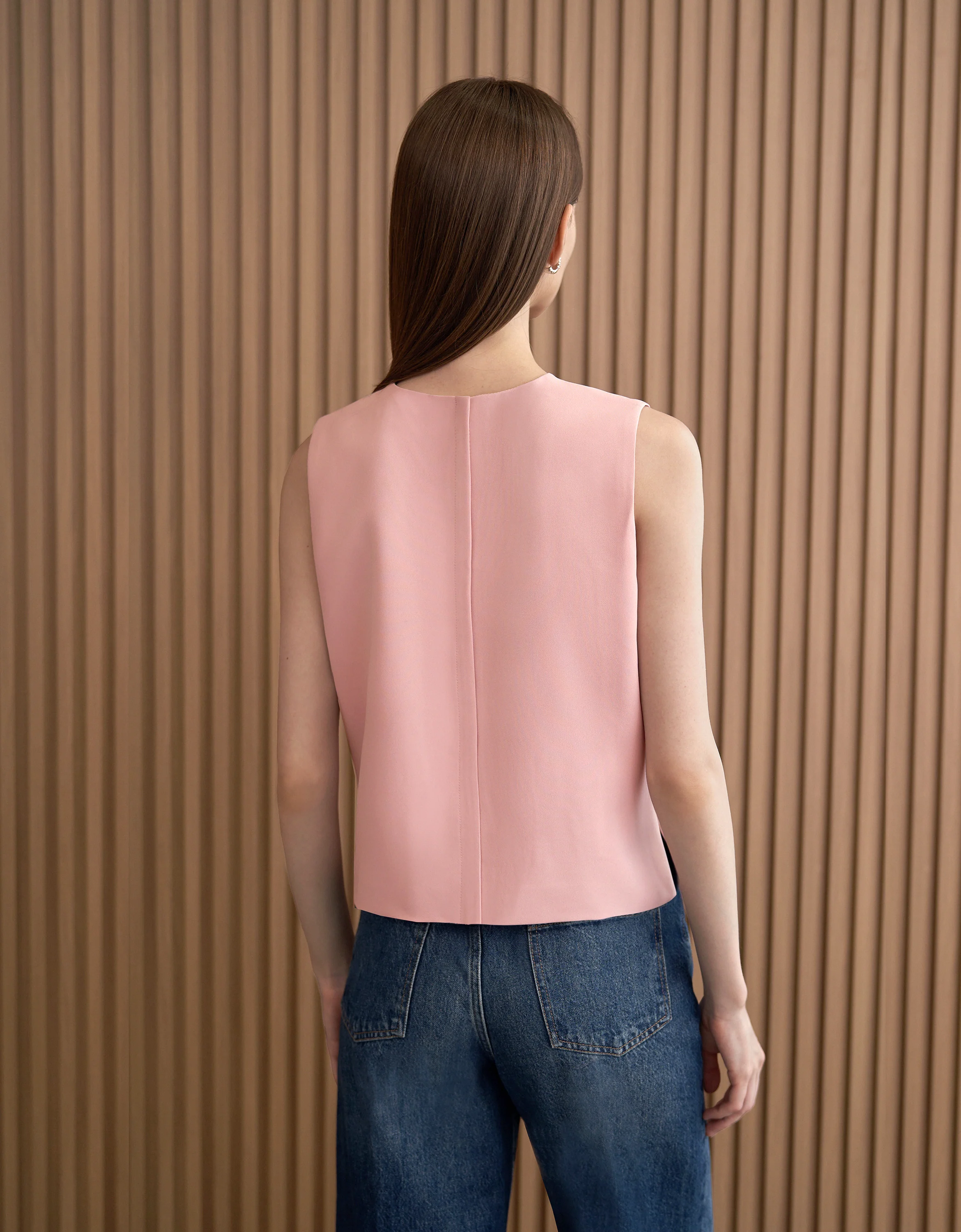 Round Neck Sleeveless Top - Image 71