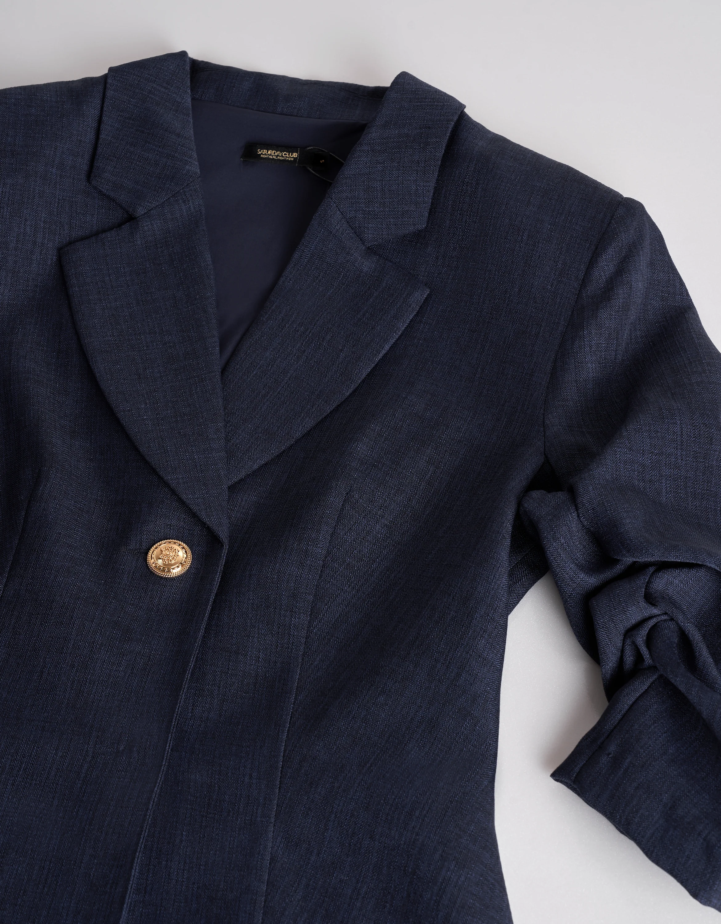 Ruched Sleeves Pleated Suit Dress - Image 9